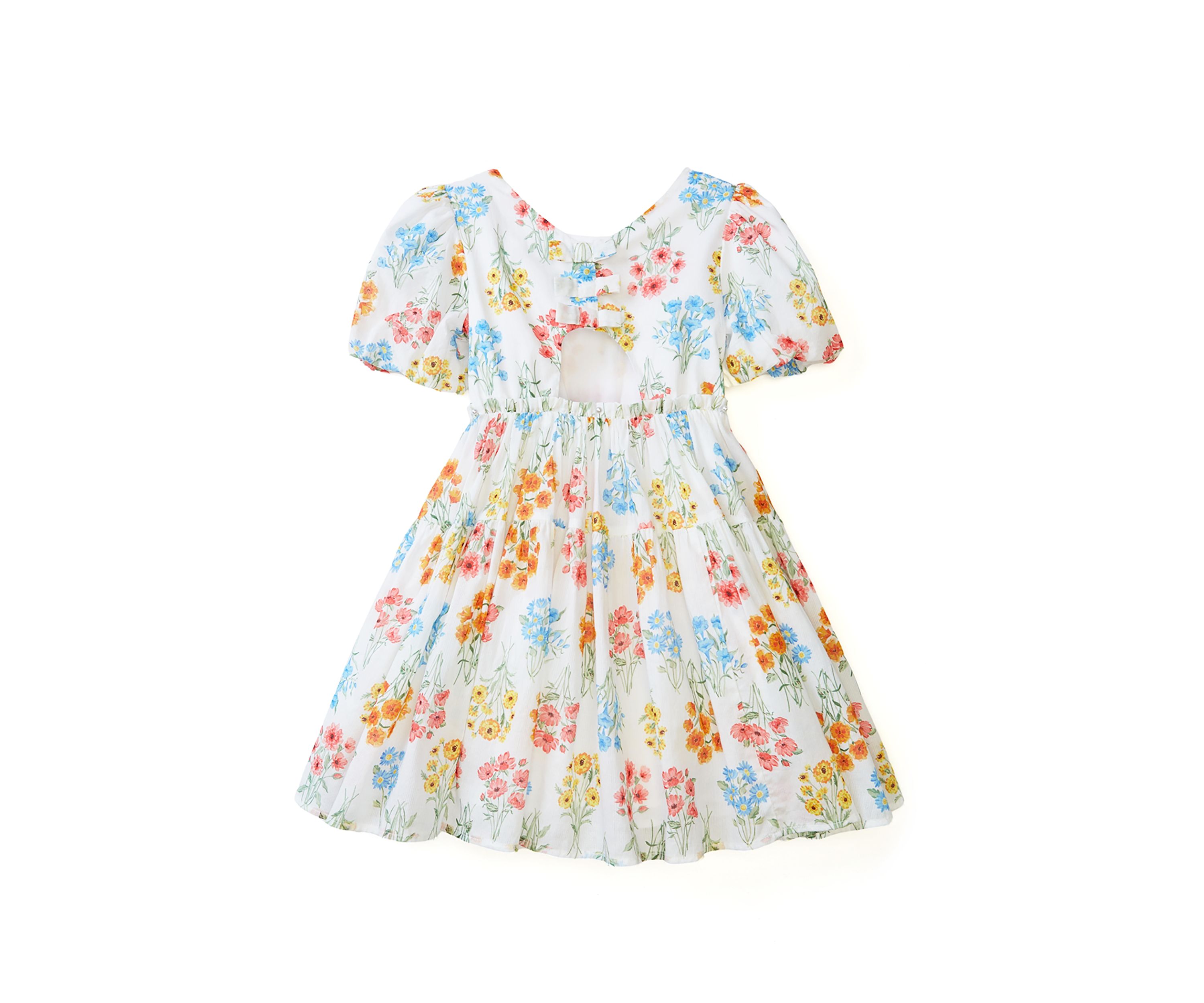 Girls 4-6x Floral Cotton Party Dress 