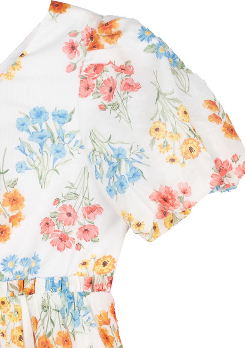 Girls 4-6x Floral Cotton Party Dress 