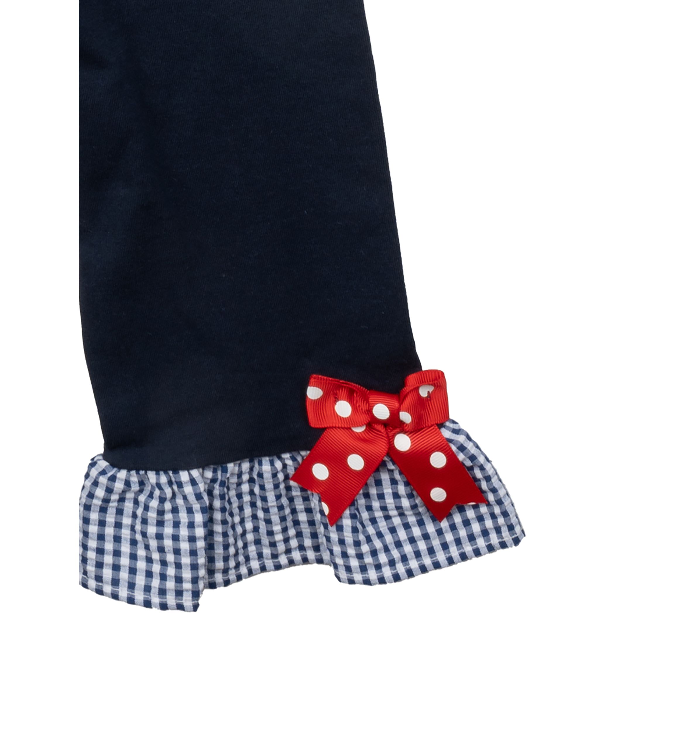 Girls 4-6x Seersucker Top and Ruffle Leggings Set