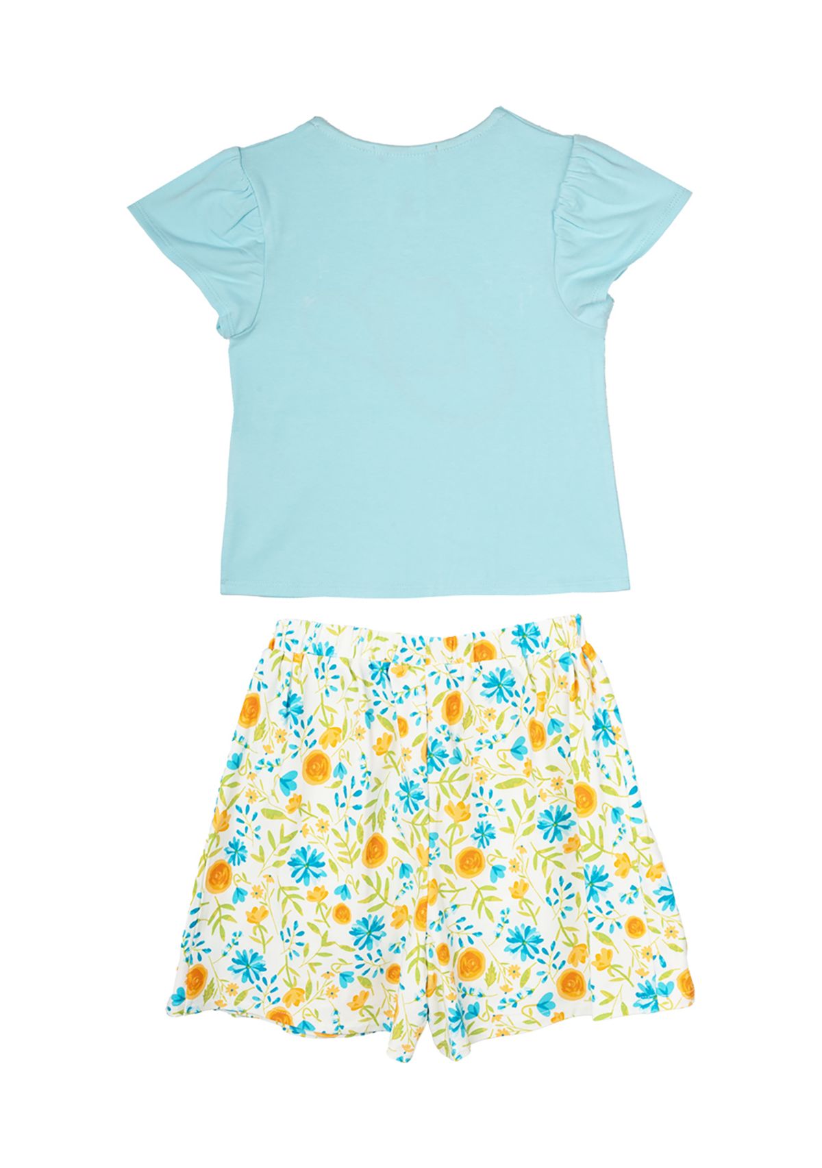 Girls 4-6x Cowgirl Hat Graphic Top and Printed Skort Set