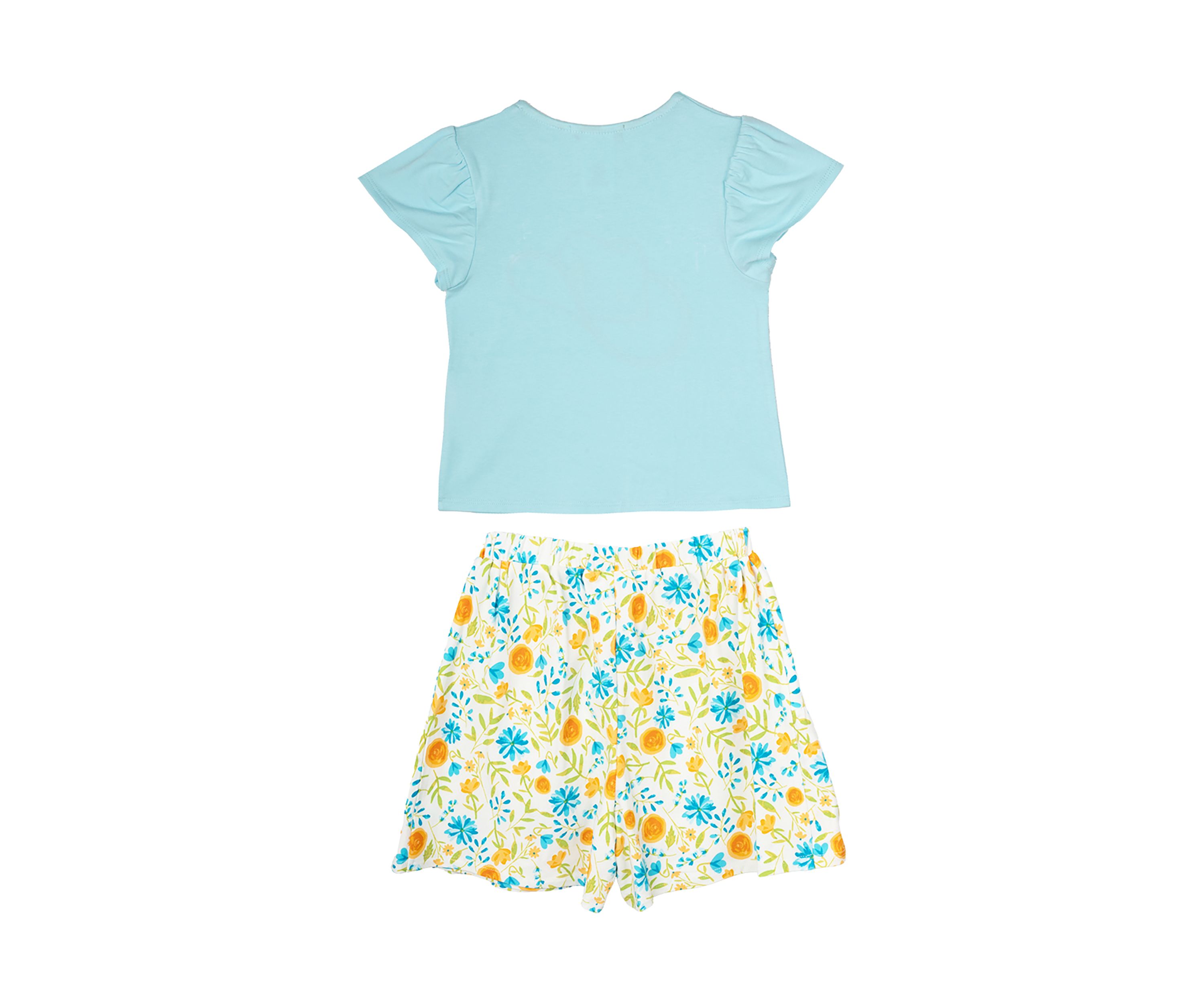 Girls 4-6x Cowgirl Hat Graphic Top and Printed Skort Set
