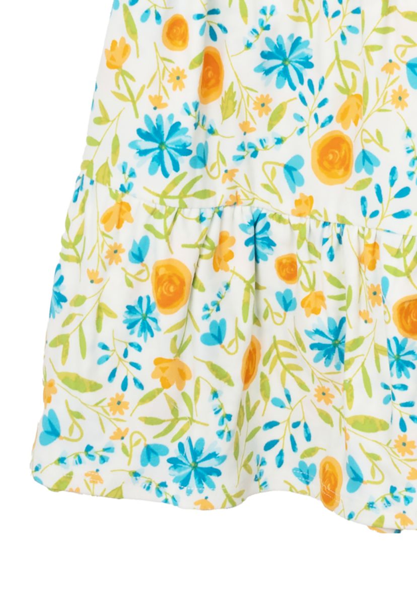 Girls 4-6x Cowgirl Hat Graphic Top and Printed Skort Set