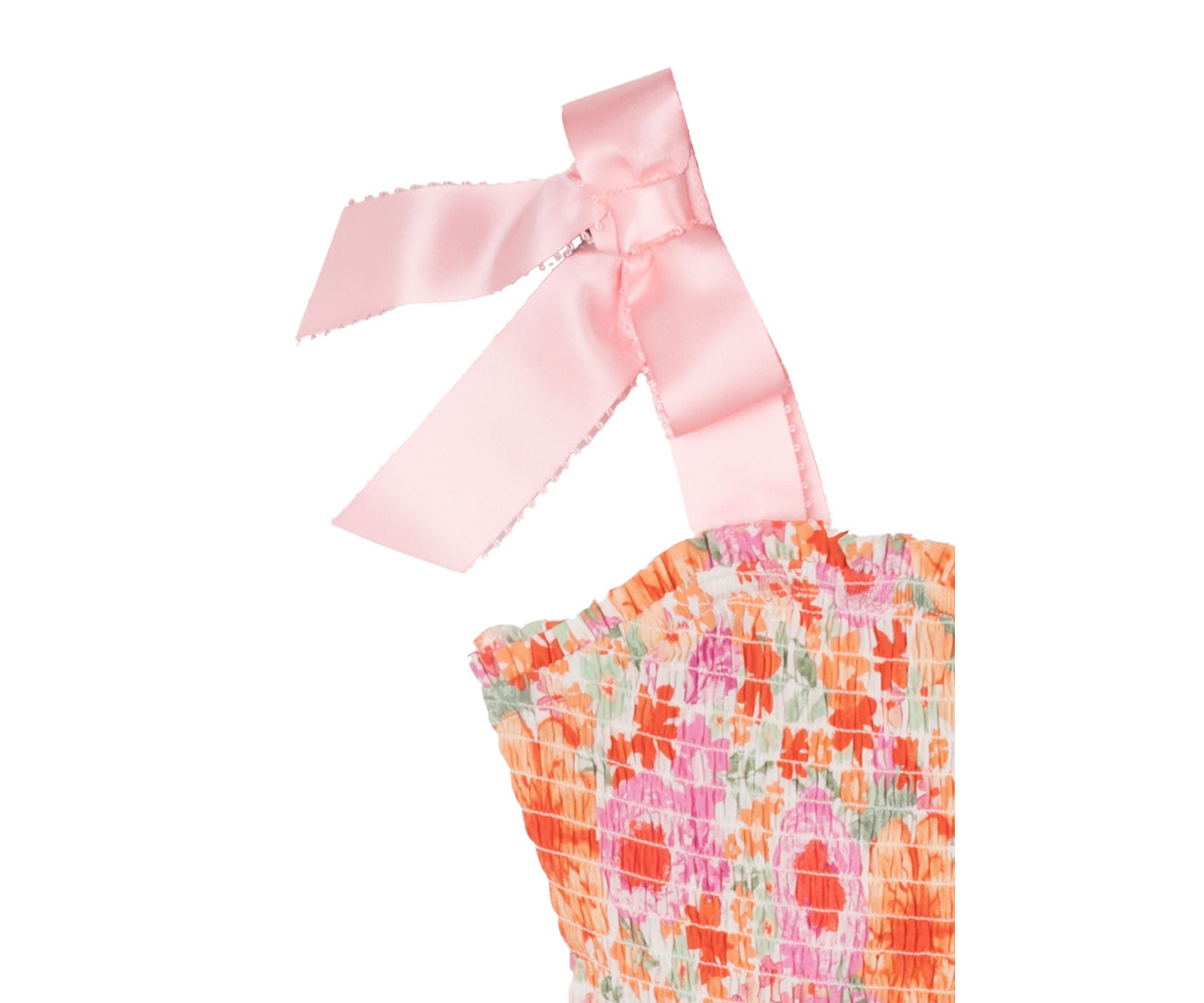 Girls 7-16 Floral Bow Shoulder Maxi Dress
