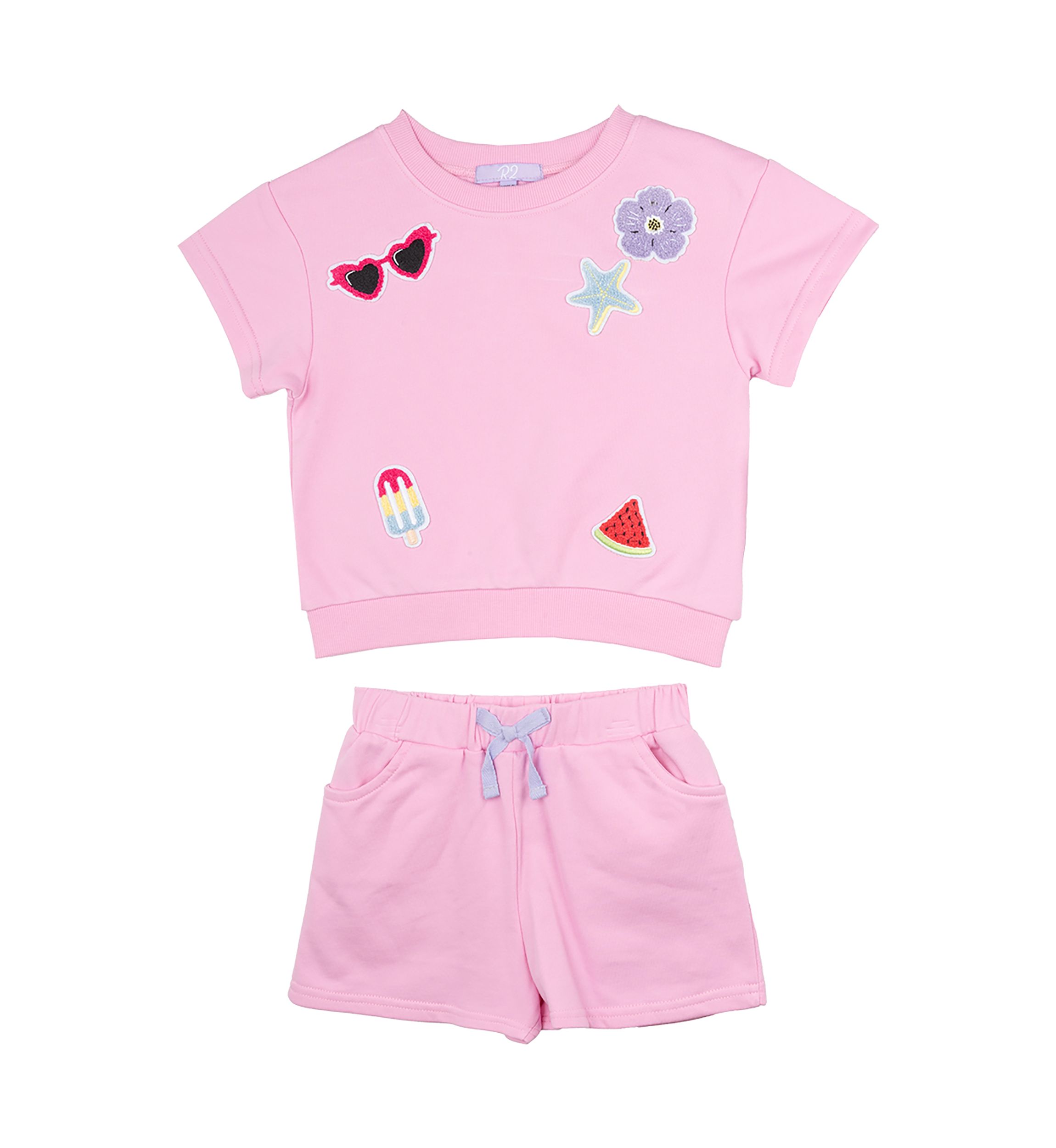 Girls 4-6x Pink Icon Top and Shorts Set
