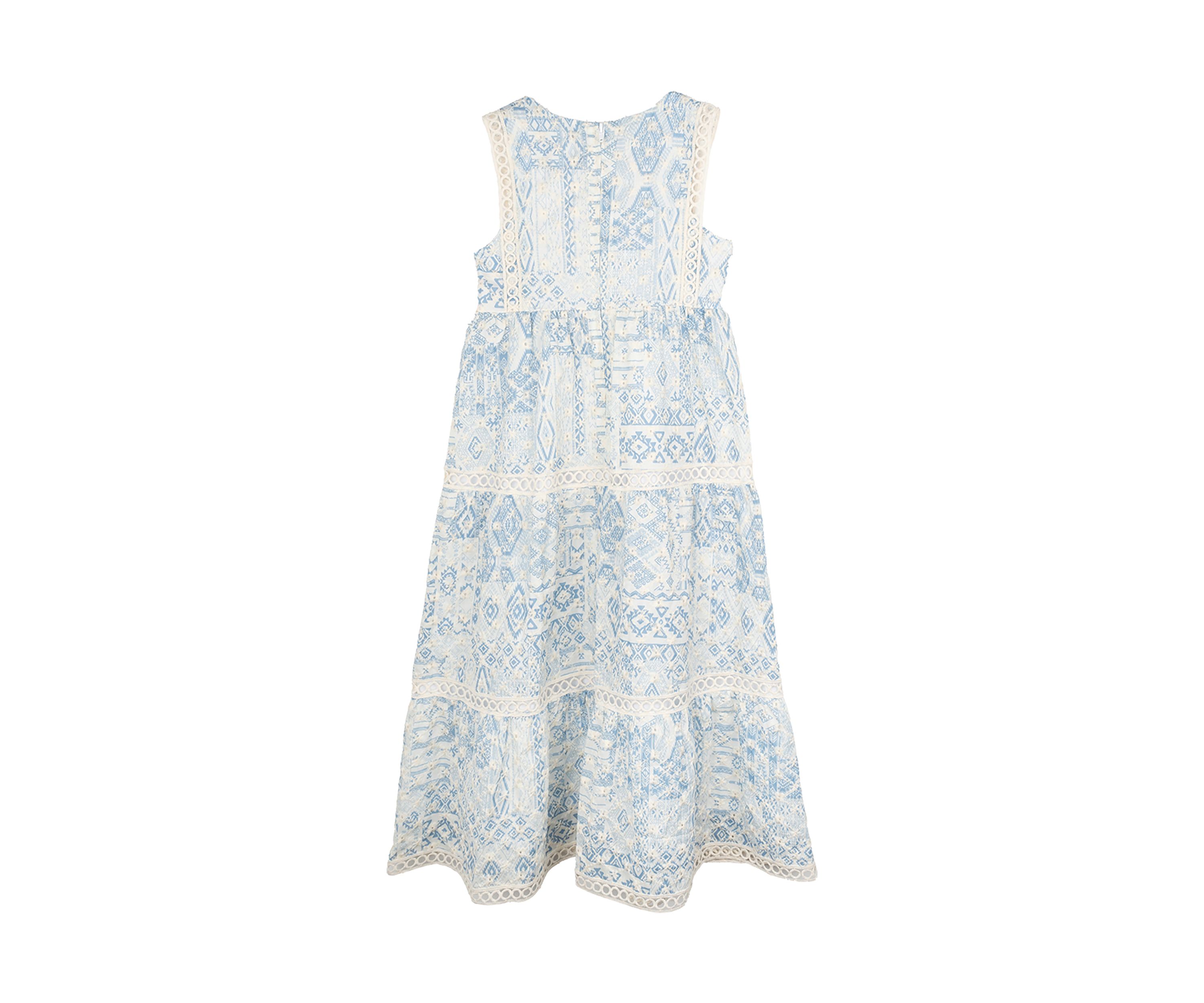 Girls 4-6x Sleeveless Printed Maxi Dress