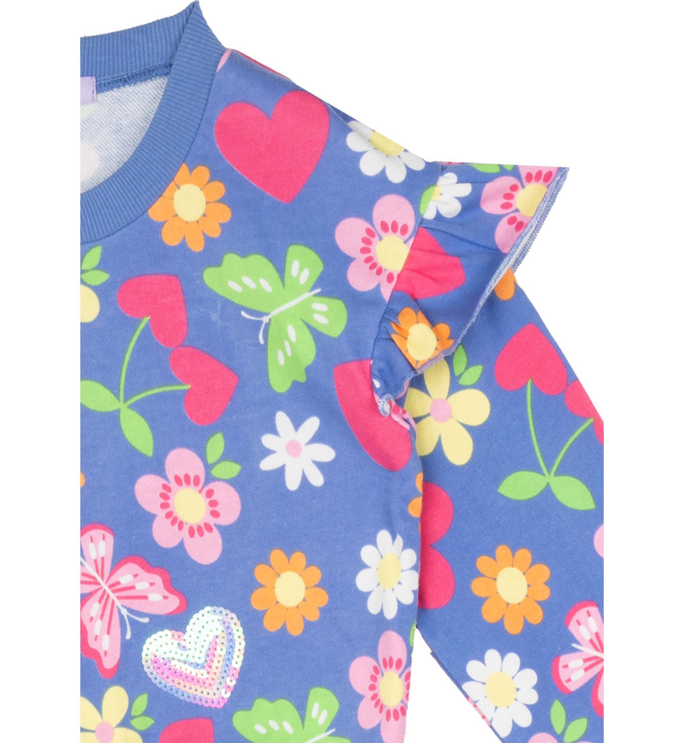 Girls 4-6x Floral Printed Top and Joggers Set