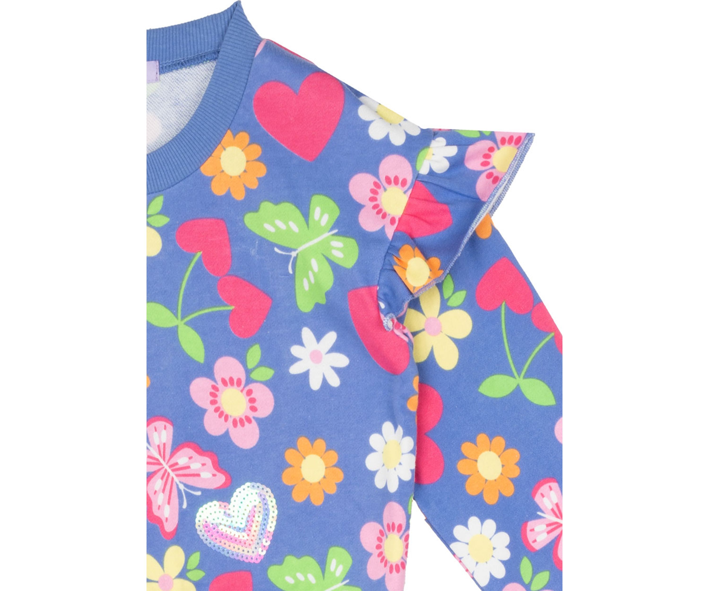 Girls 4-6x Floral Printed Top and Joggers Set