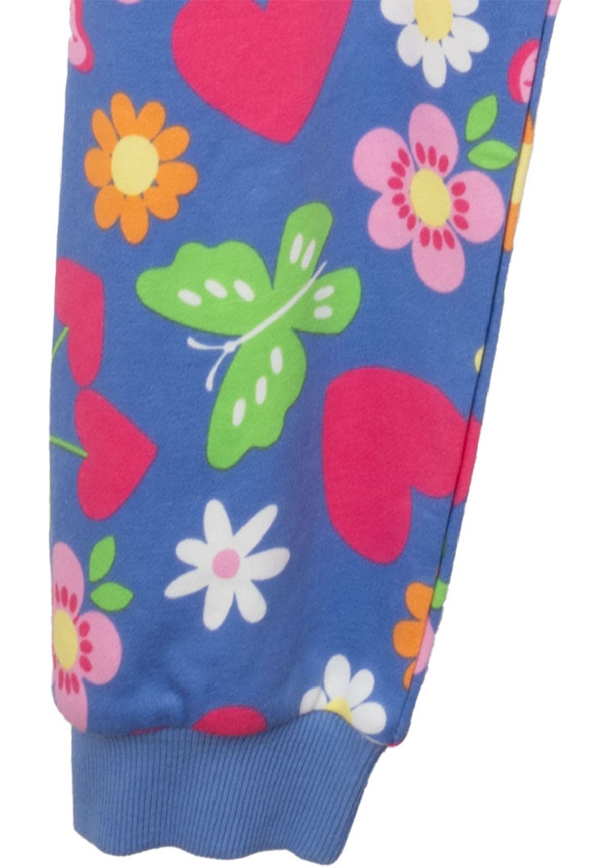 Girls 4-6x Floral Printed Top and Joggers Set