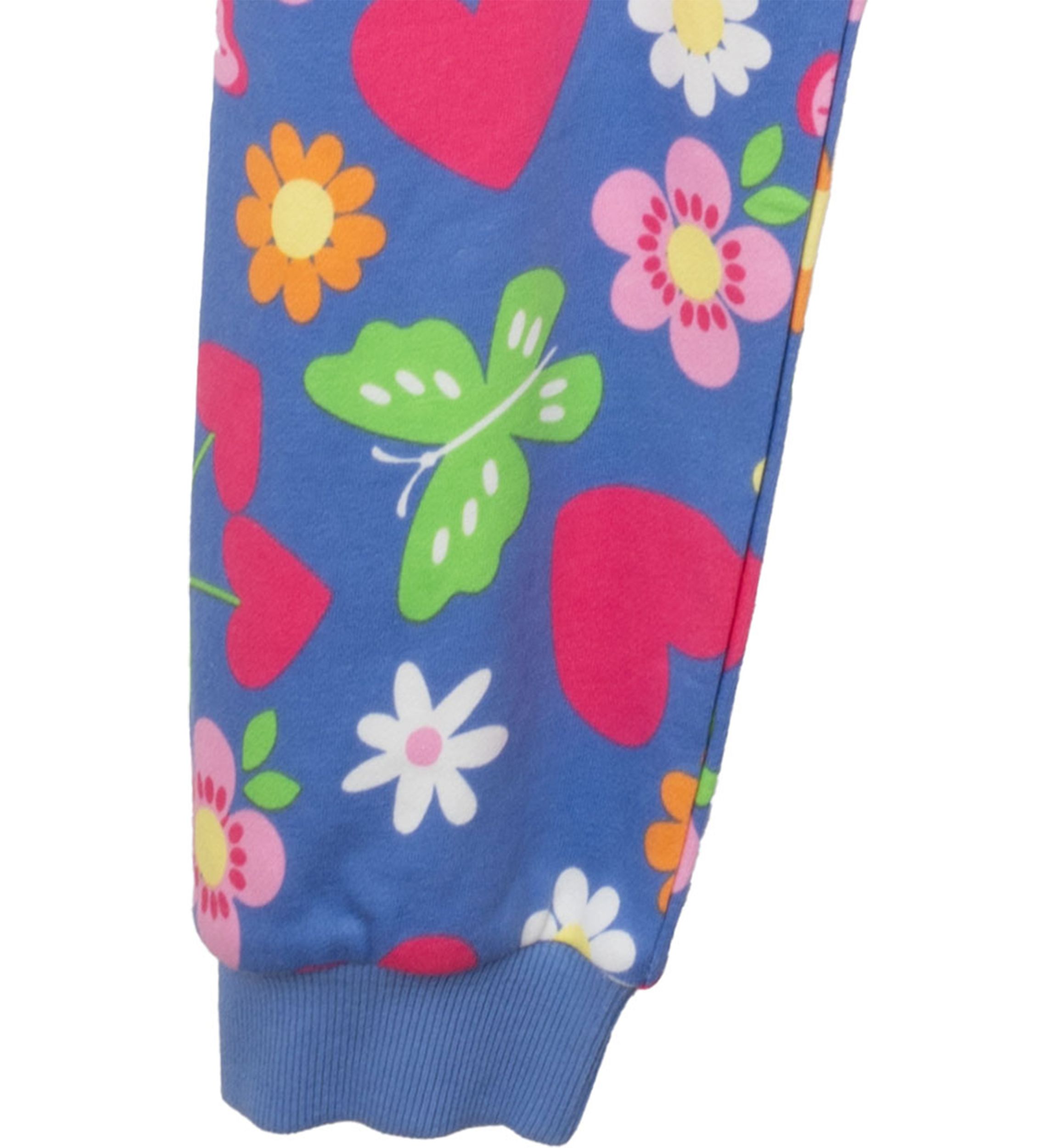 Girls 4-6x Floral Printed Top and Joggers Set