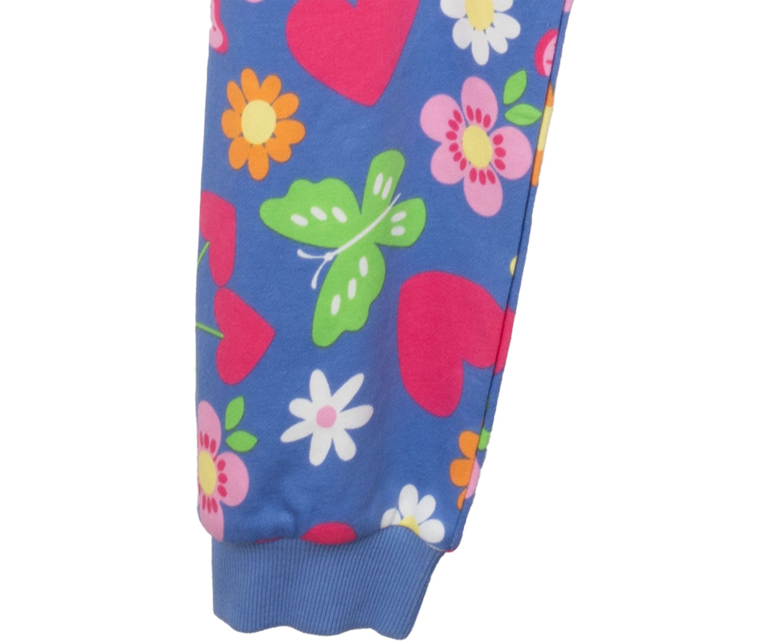 Girls 4-6x Floral Printed Top and Joggers Set