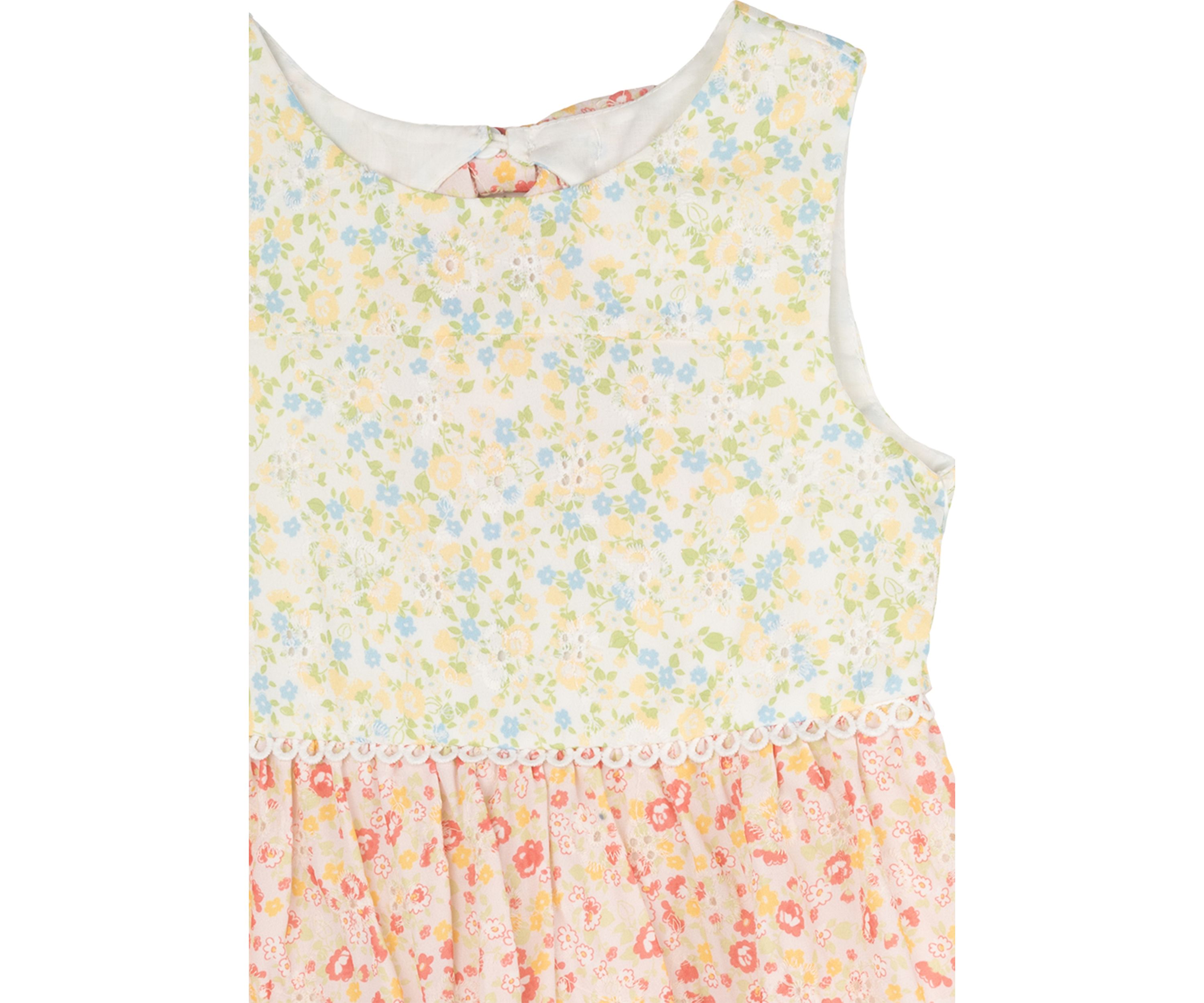 Girls 4-6x Mixed Tiered Eyelet Dress