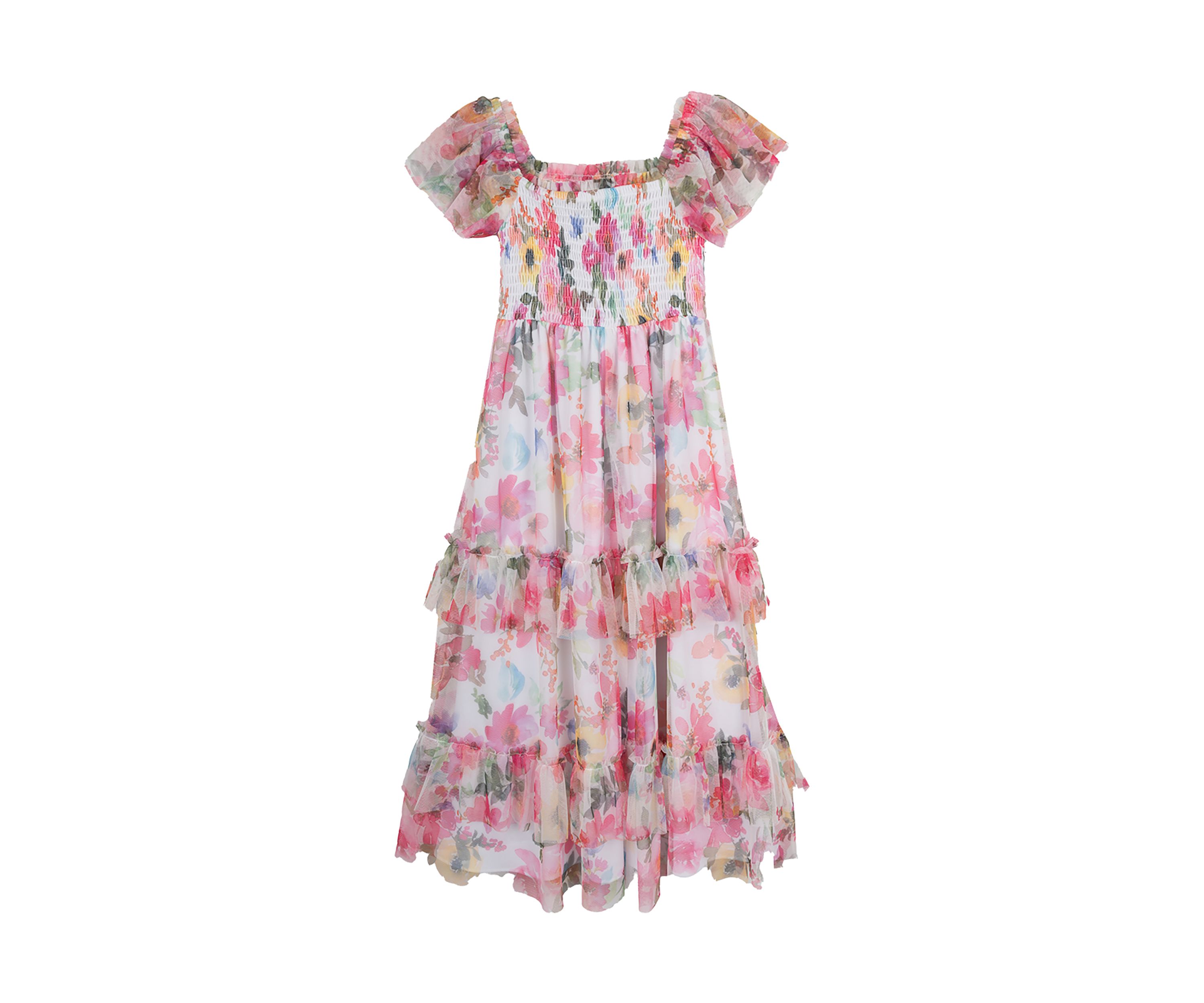 Girls 4-6x Floral Maxi Dress