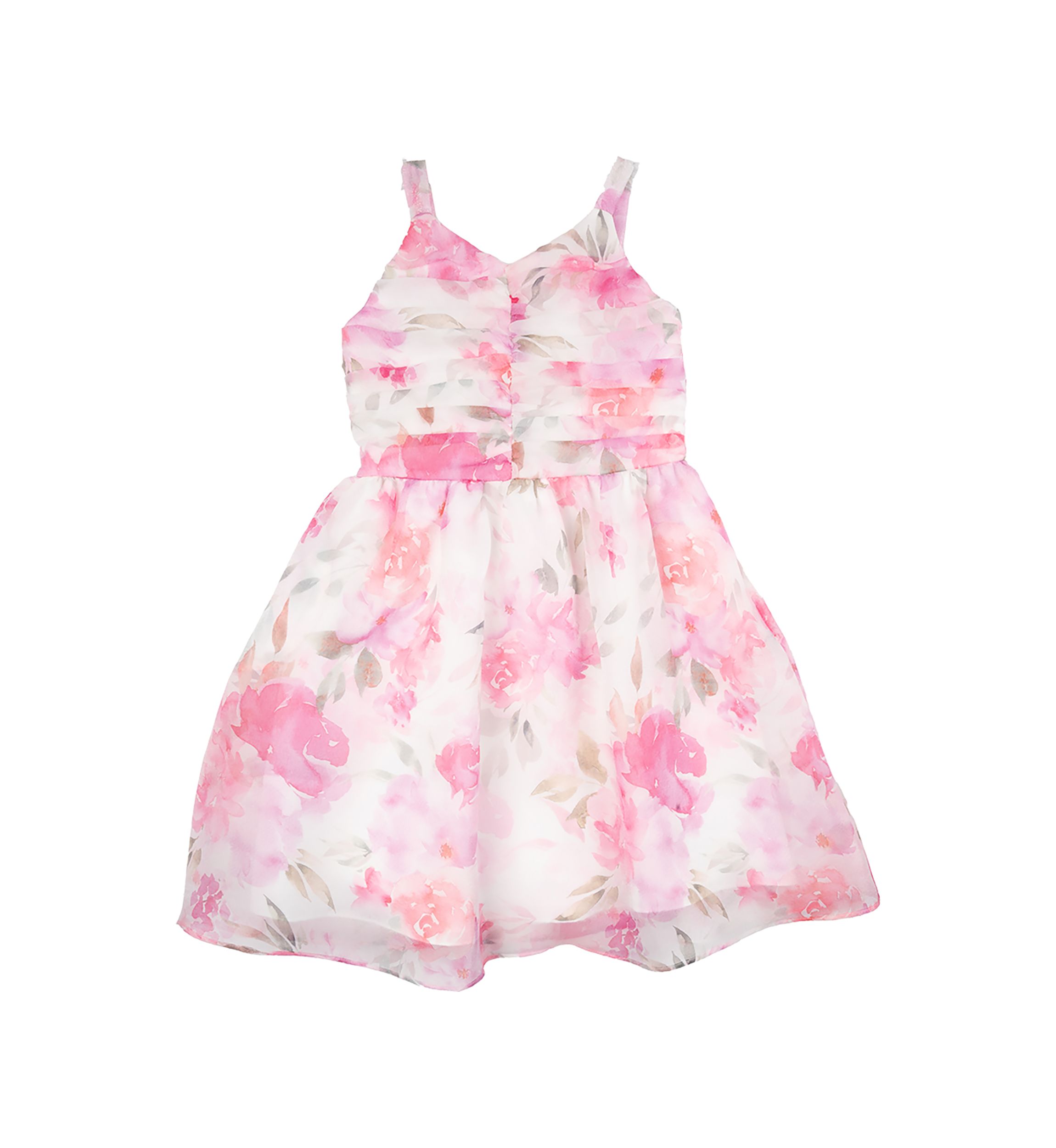 Girls 4-6x Floral Organza Overlay Dress
