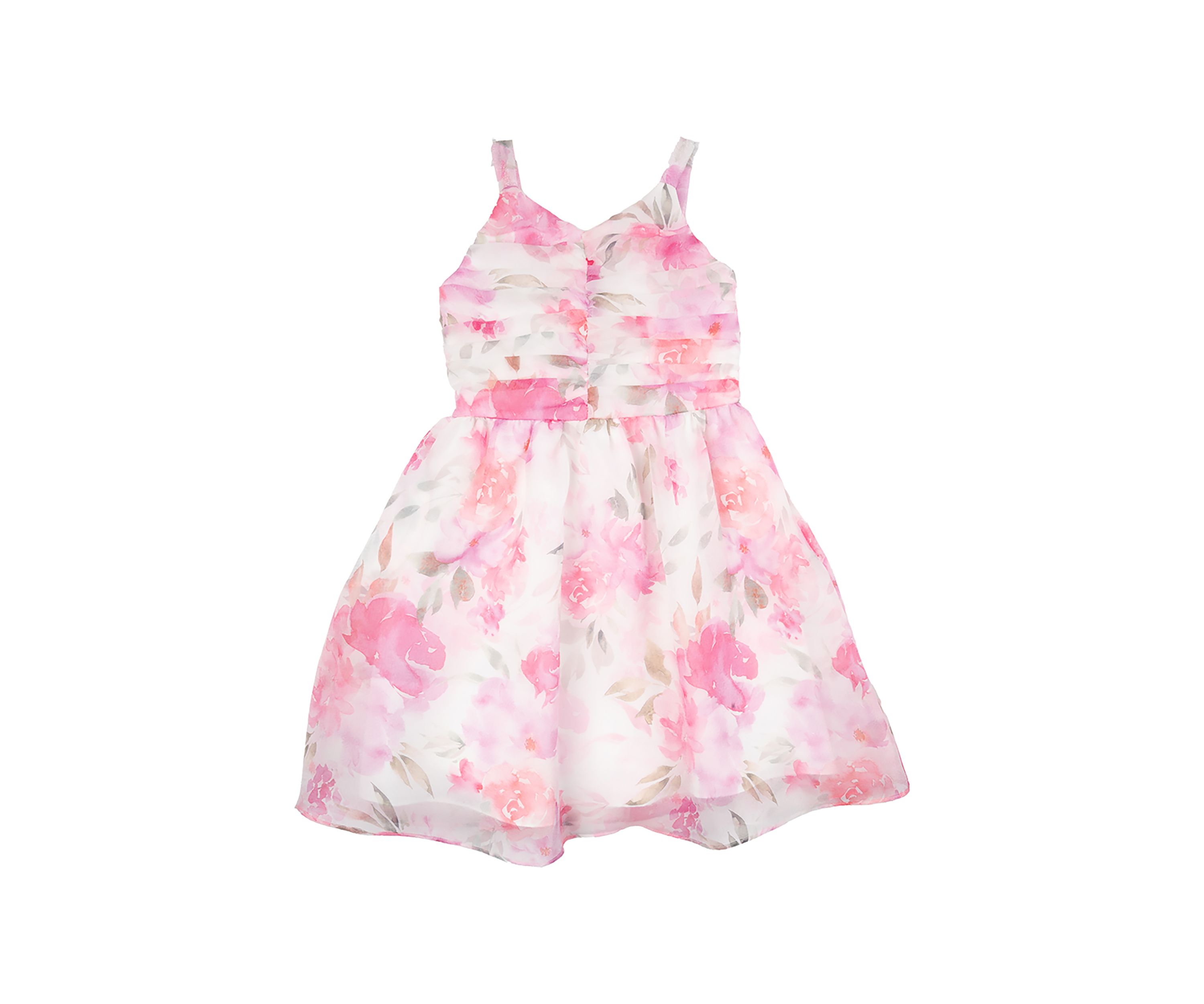 Girls 4-6x Floral Organza Overlay Dress
