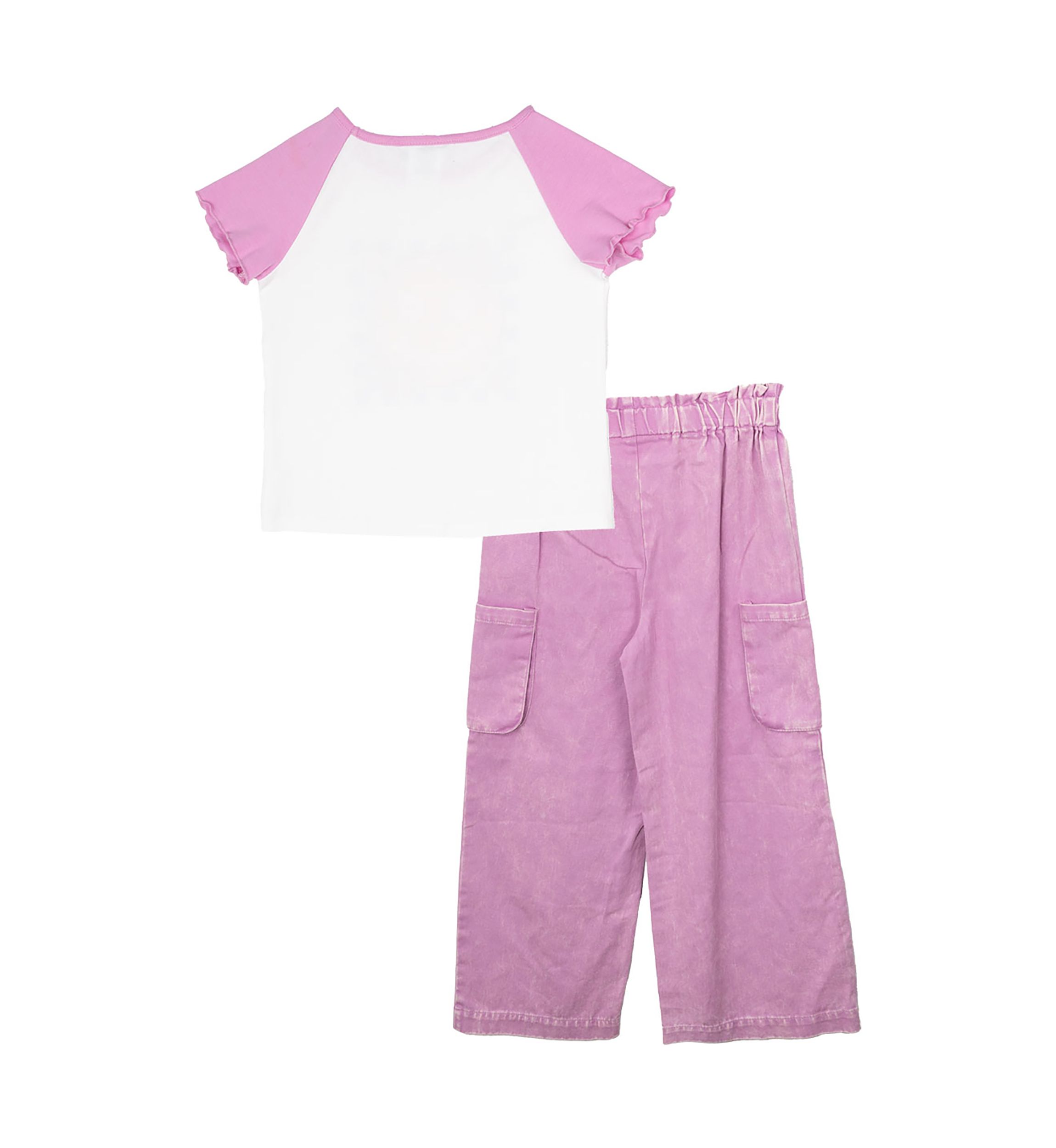 Girls 4-6x Smile Graphic T-Shirt and Pants Set