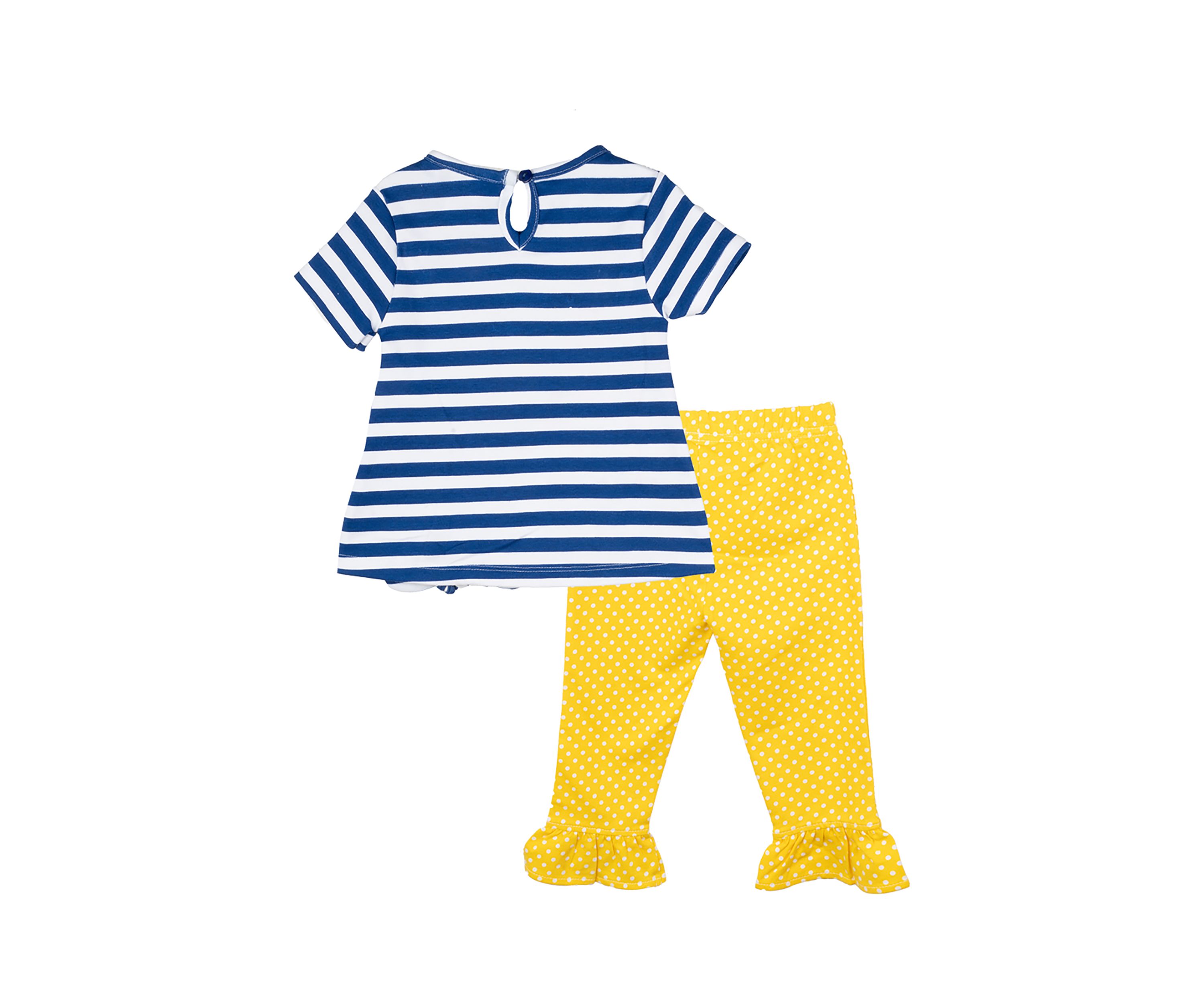 Girls 4-6x Stripe Heart Leggings Set 