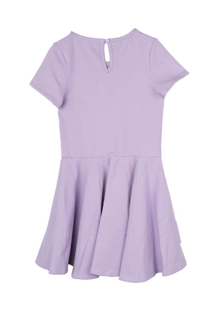 Girls 4-6x Smiley Printed Dress with Crossbody Bag