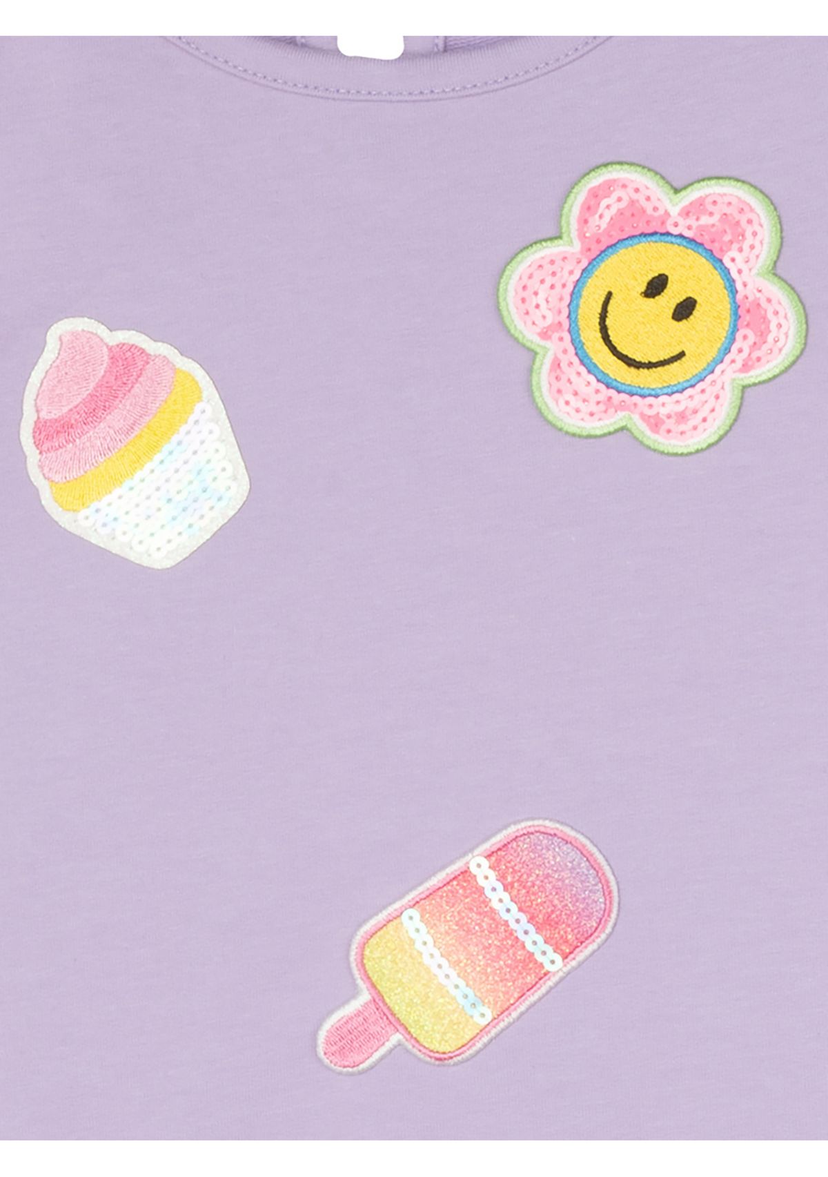 Girls 4-6x Smiley Printed Dress with Crossbody Bag