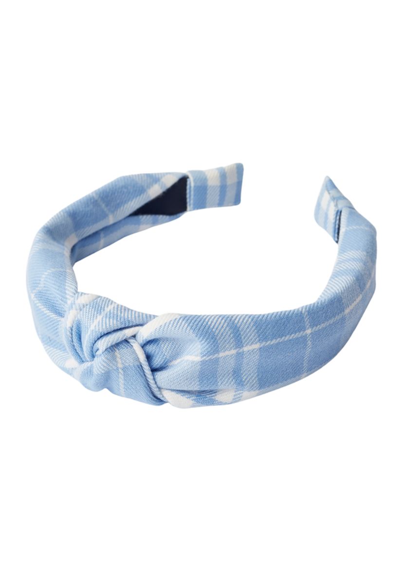 Girls 7-16 Menswear Plaid Jumper with Headband 