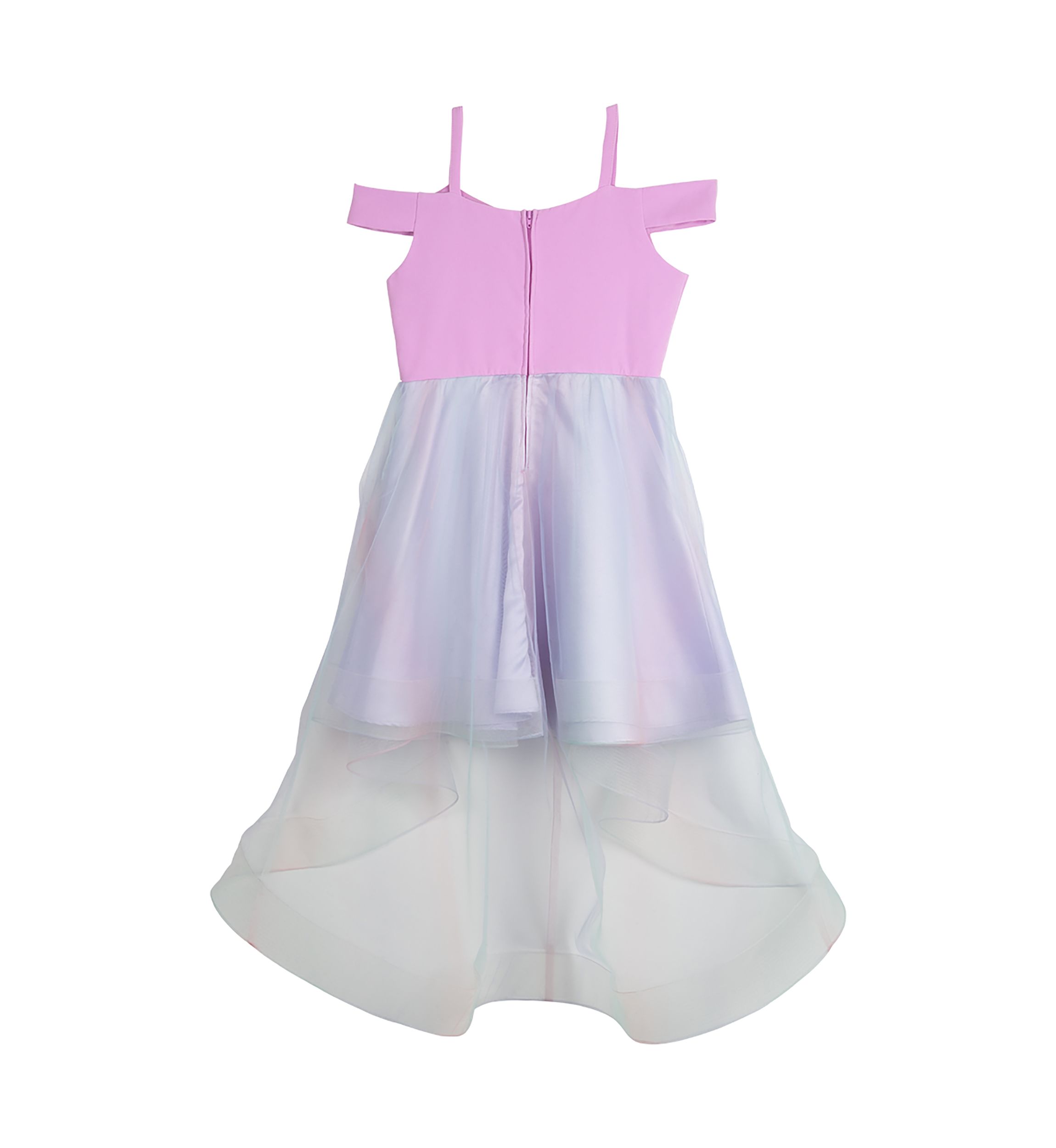 Girls 7-16 Scuba Cold Shoulder Dress