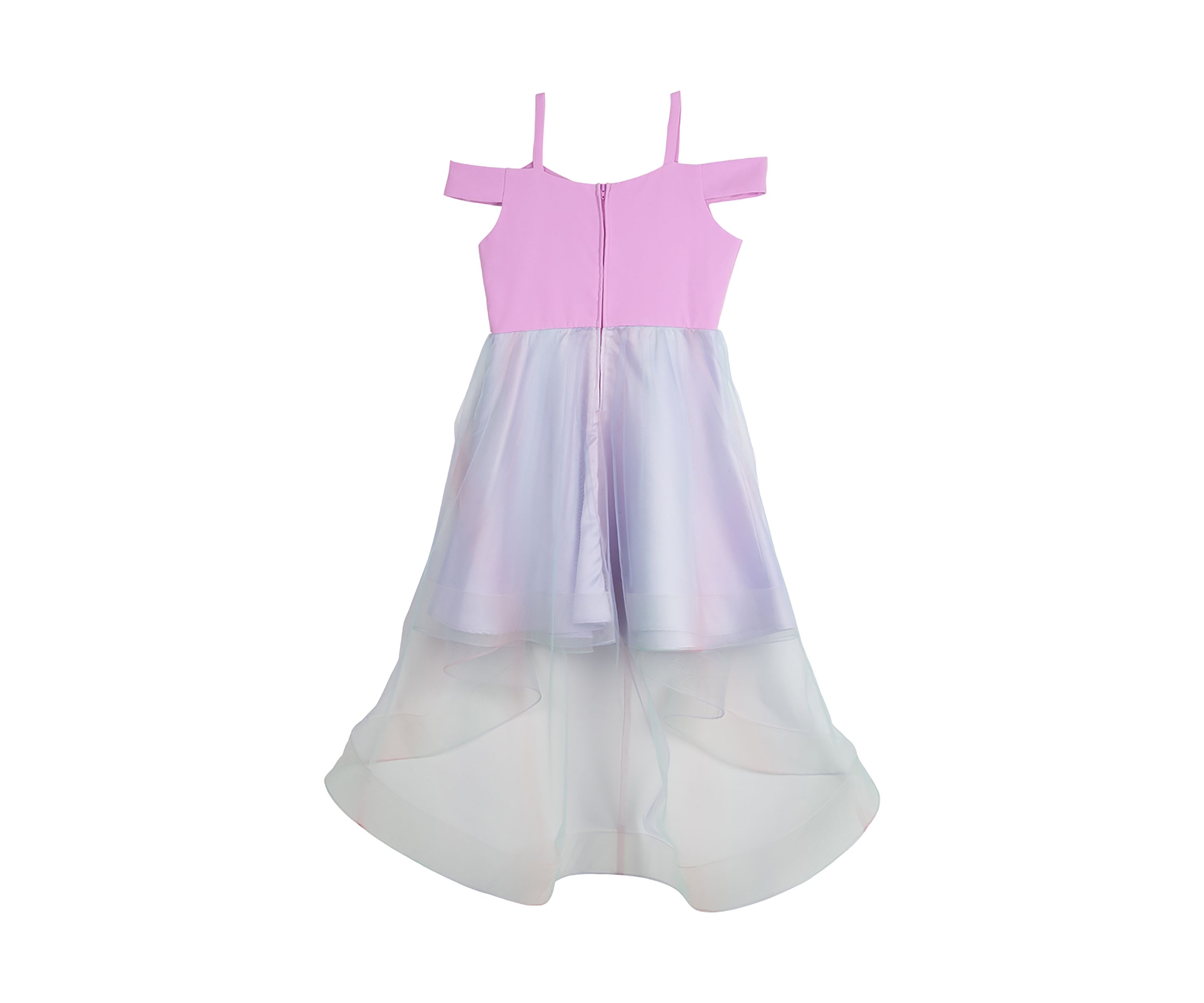 Girls 7-16 Scuba Cold Shoulder Dress
