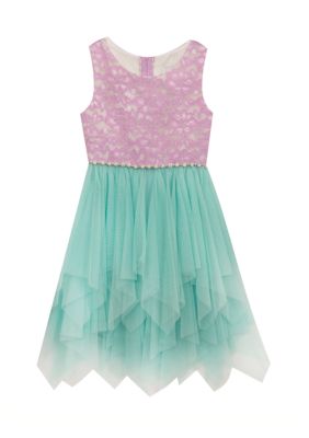 Rare Editions Lace Cascade Dress Girls 7-16 | belk