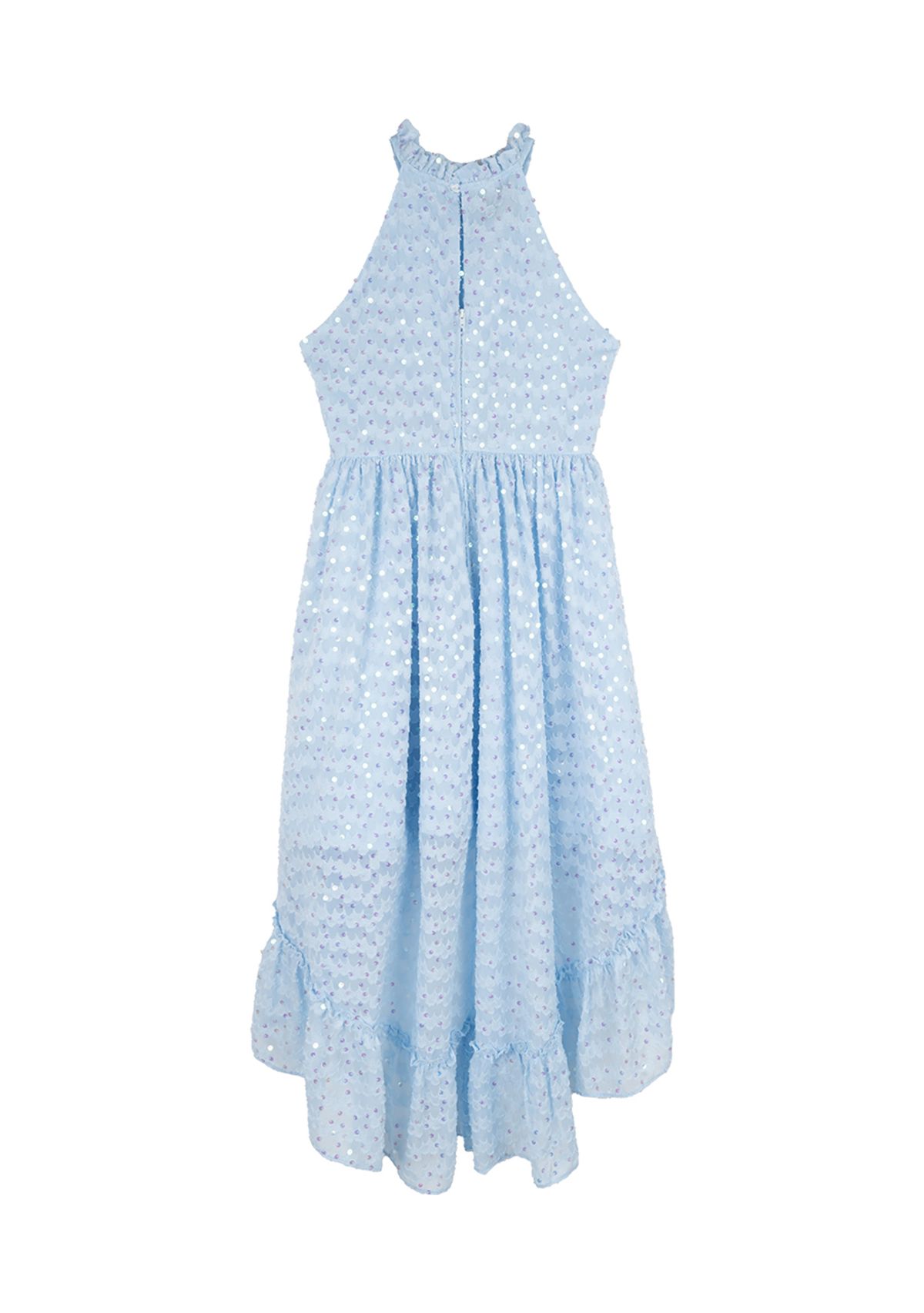 Girls 7-16 Sequin High Low Dress