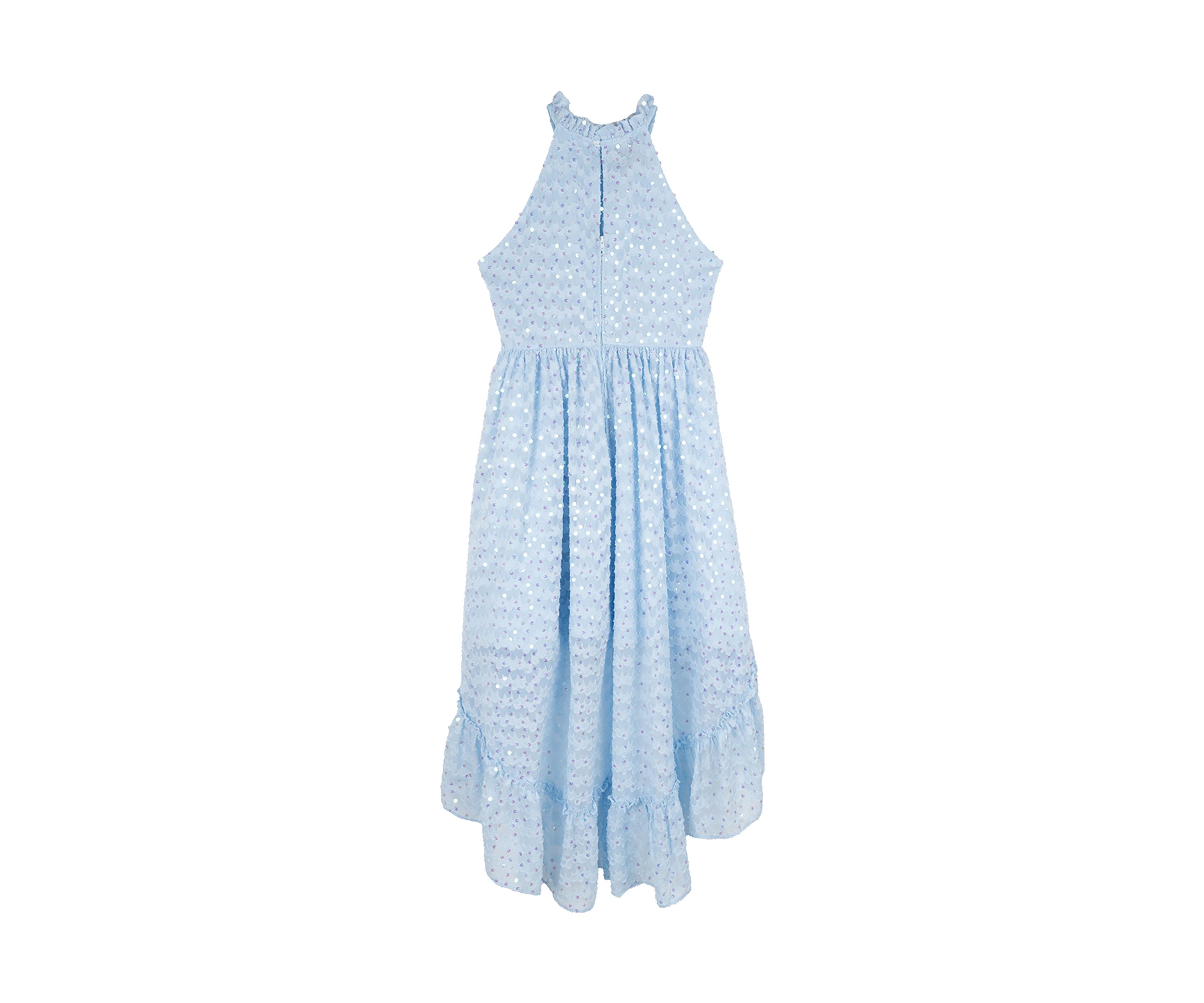 Girls 7-16 Sequin High Low Dress