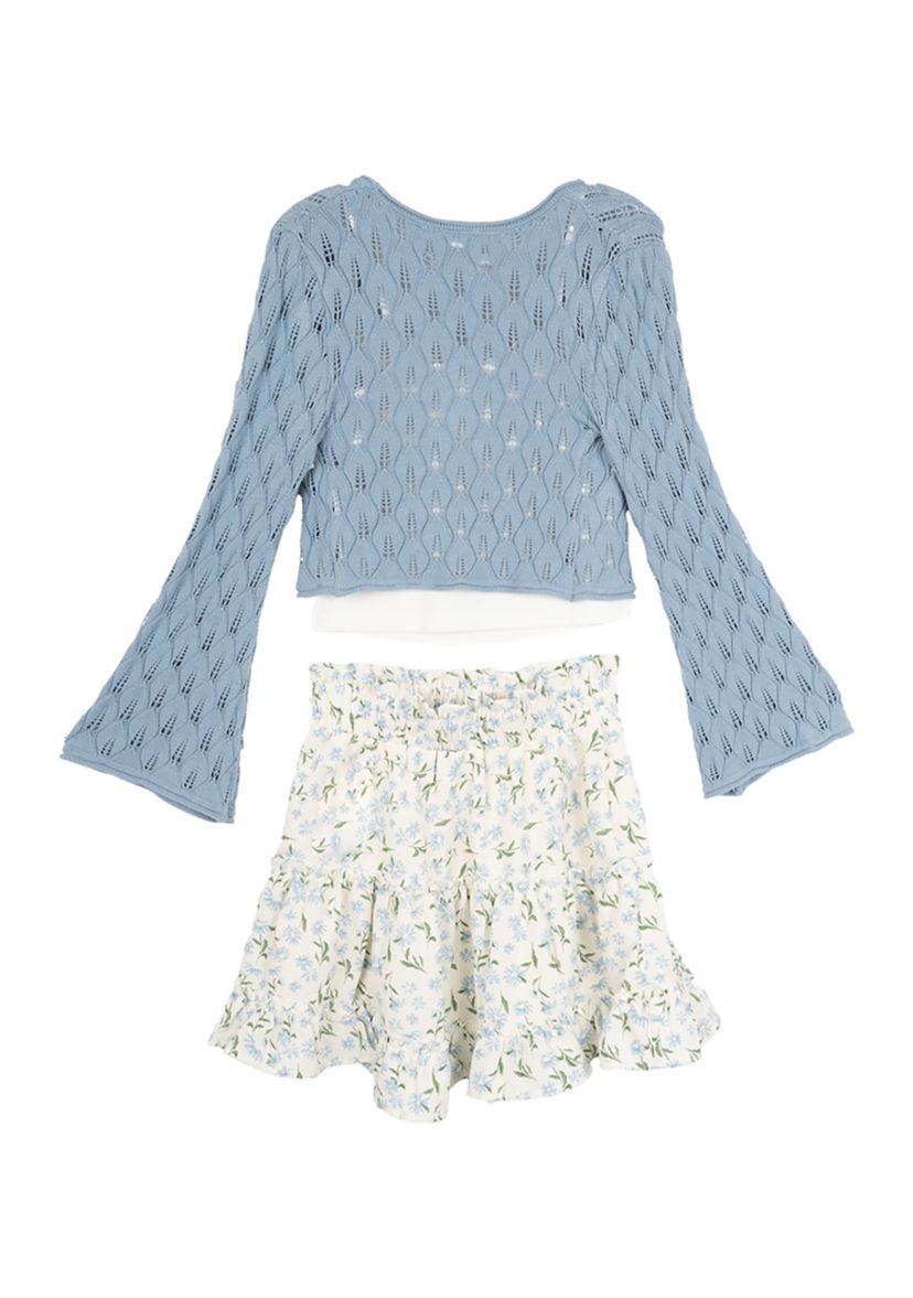 Girls 7-16 3-Piece Skirt Set 