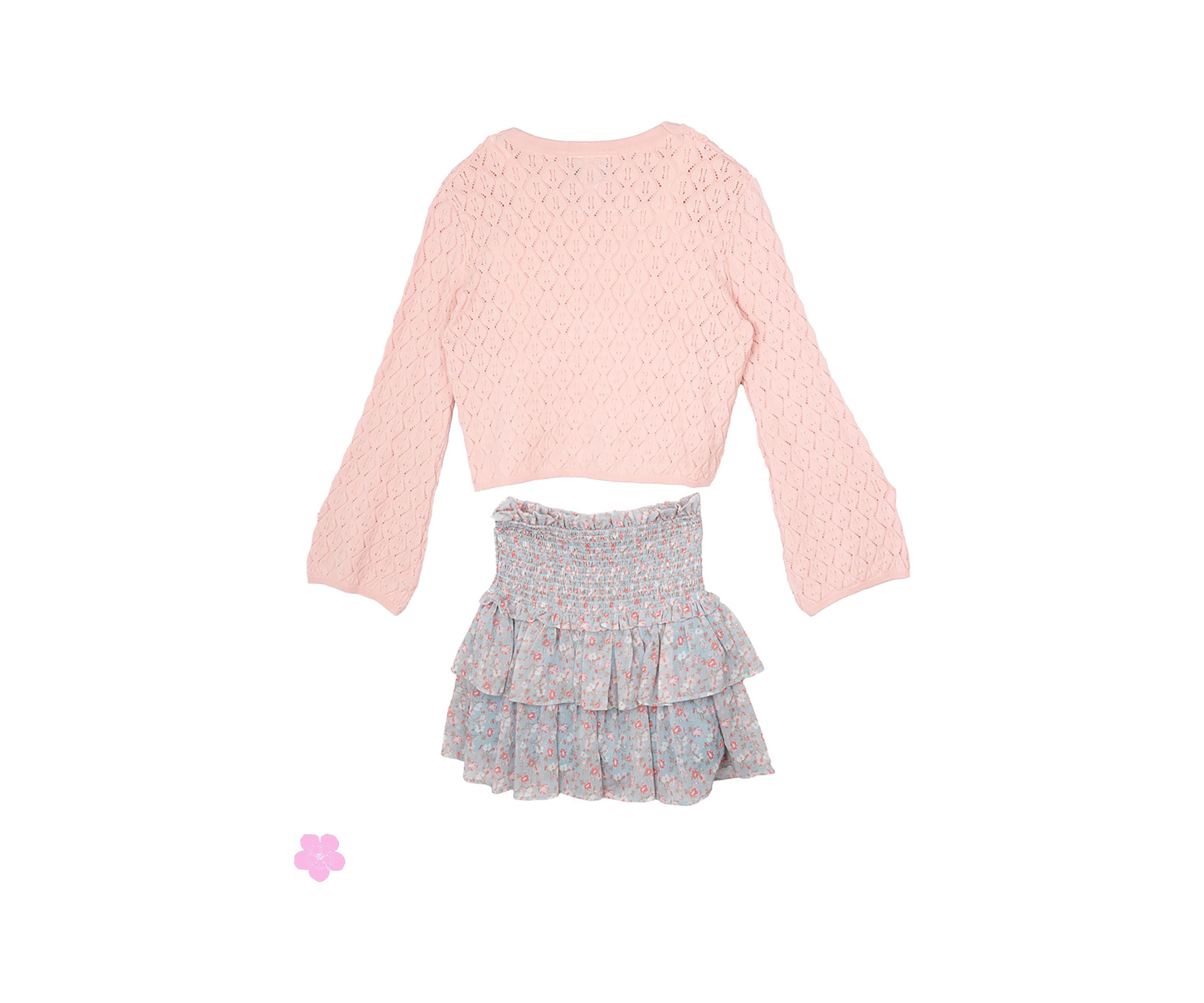 Girls 7-16 2-Piece Sweater and Skirt Set 