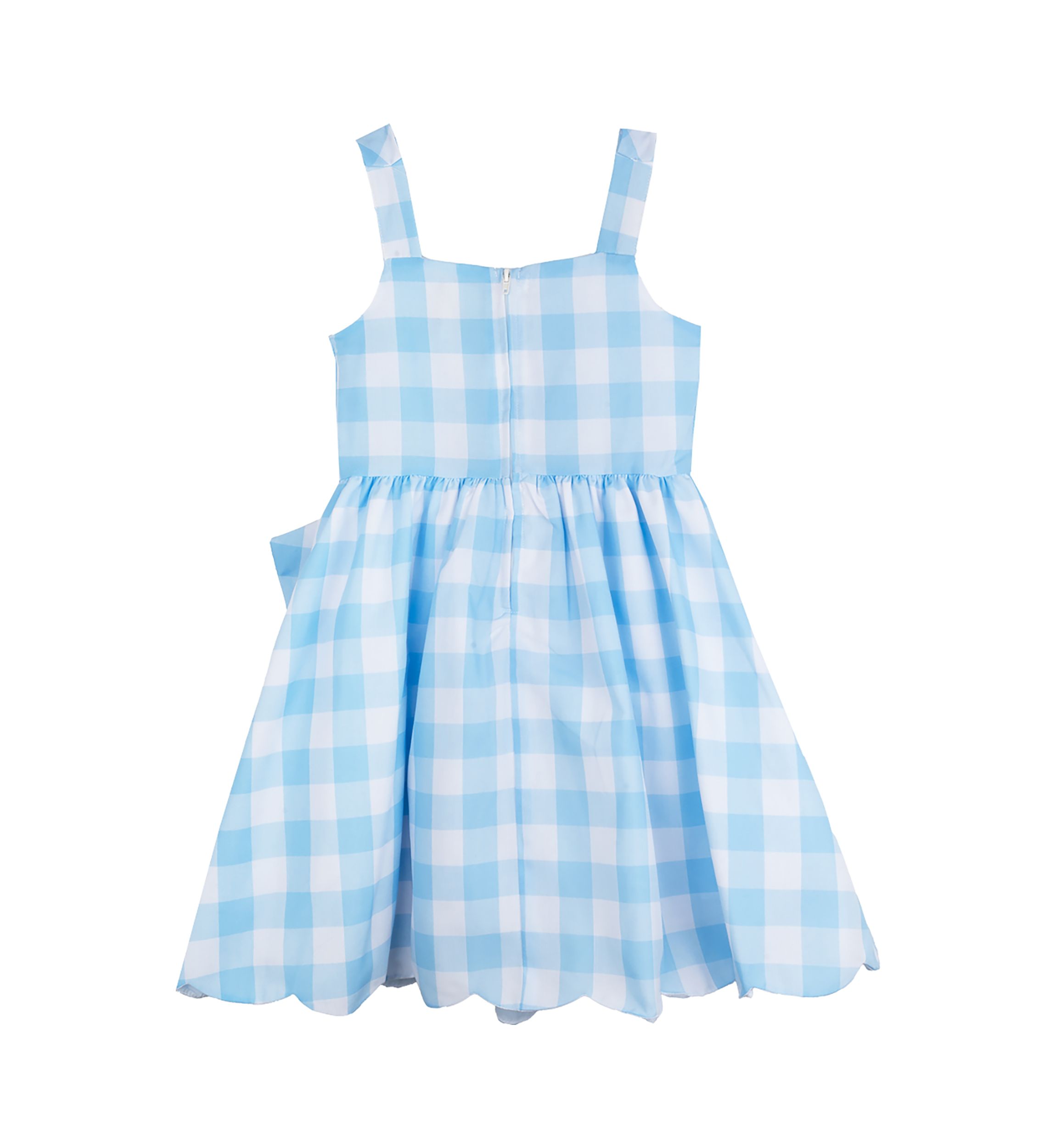 Girls 7-16 Blue White Gingham Dress 