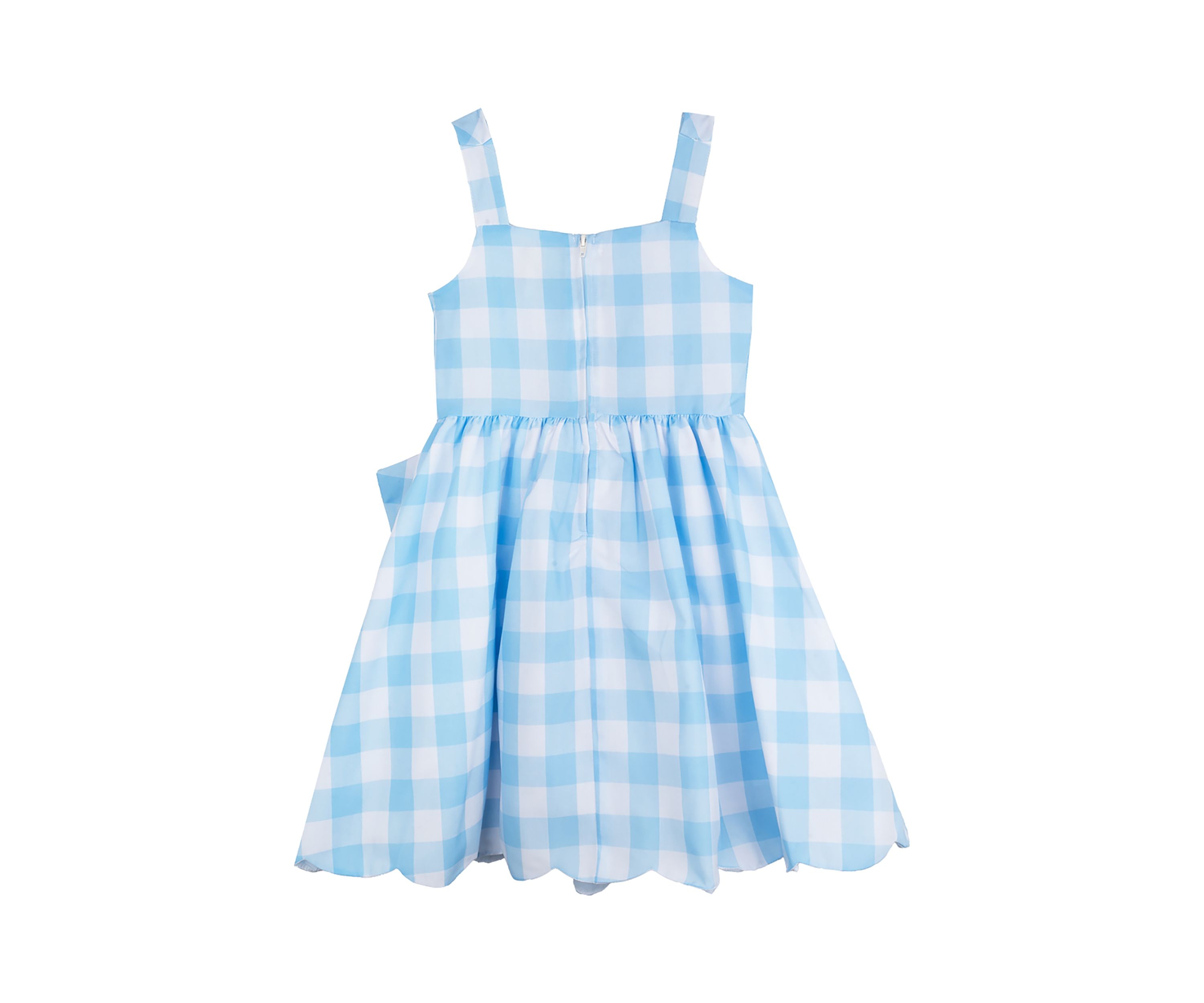 Girls 7-16 Blue White Gingham Dress 