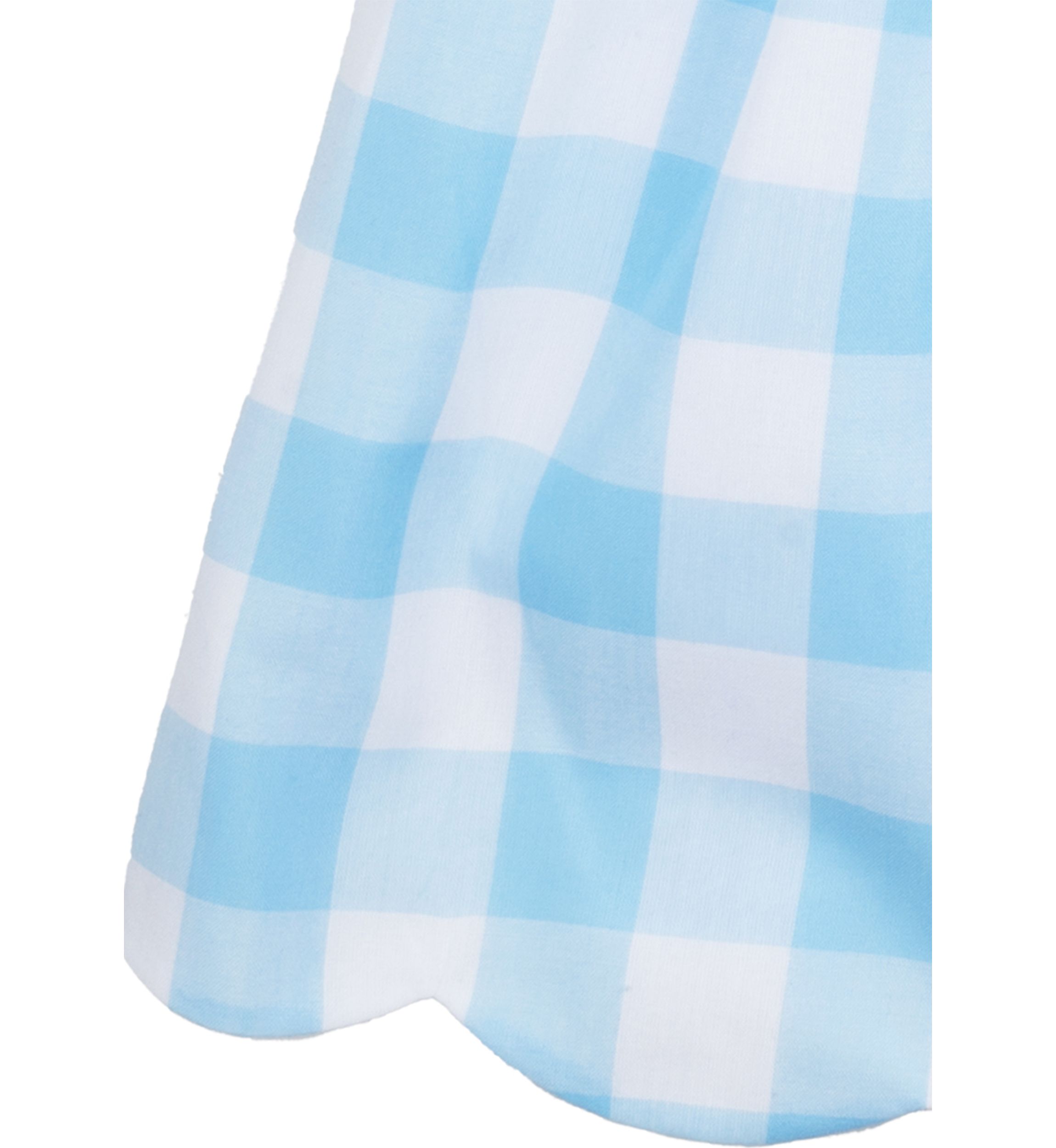 Girls 7-16 Blue White Gingham Dress 