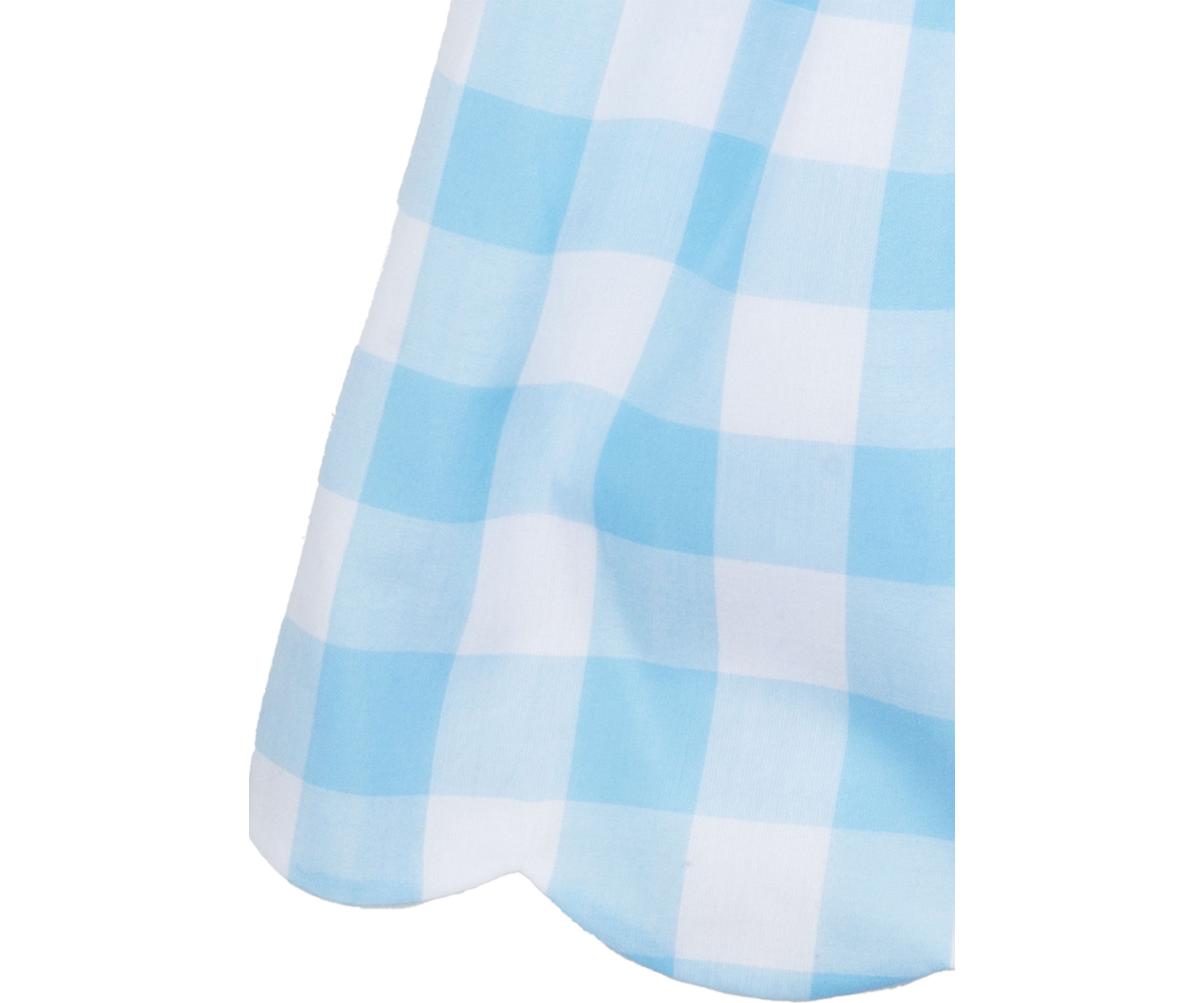 Girls 7-16 Blue White Gingham Dress 
