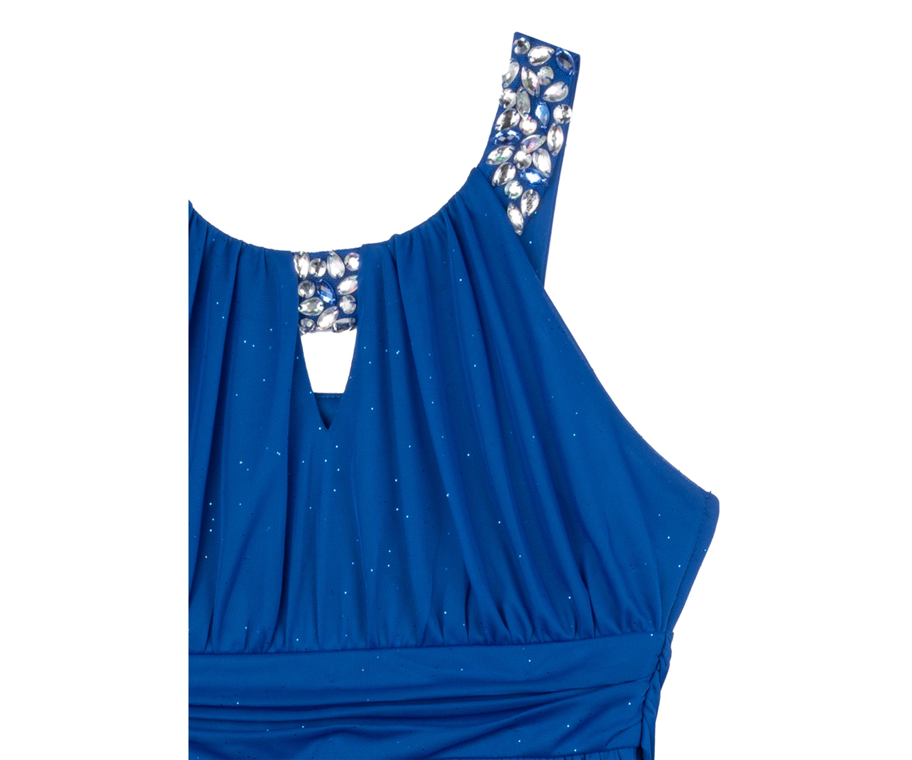 Girls 7-16 Glitter Mesh Maxi Dress