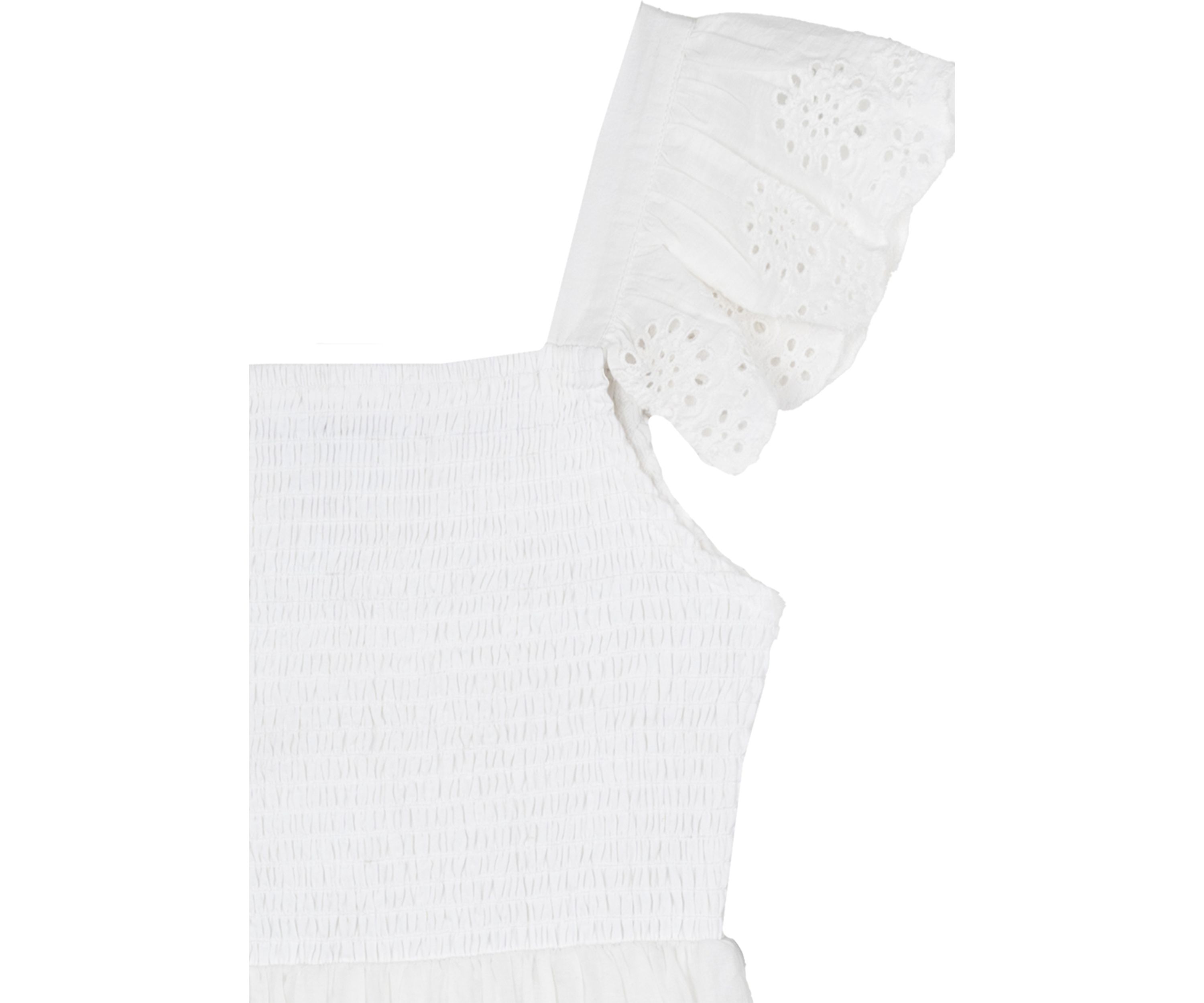 Girls 7-16 White Eyelet Tiered Maxi Dress 