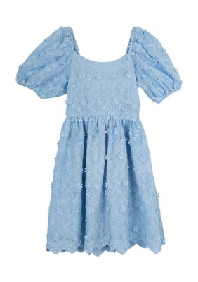 Rare Editions Girls 7-16 Puff Sleeve Dress