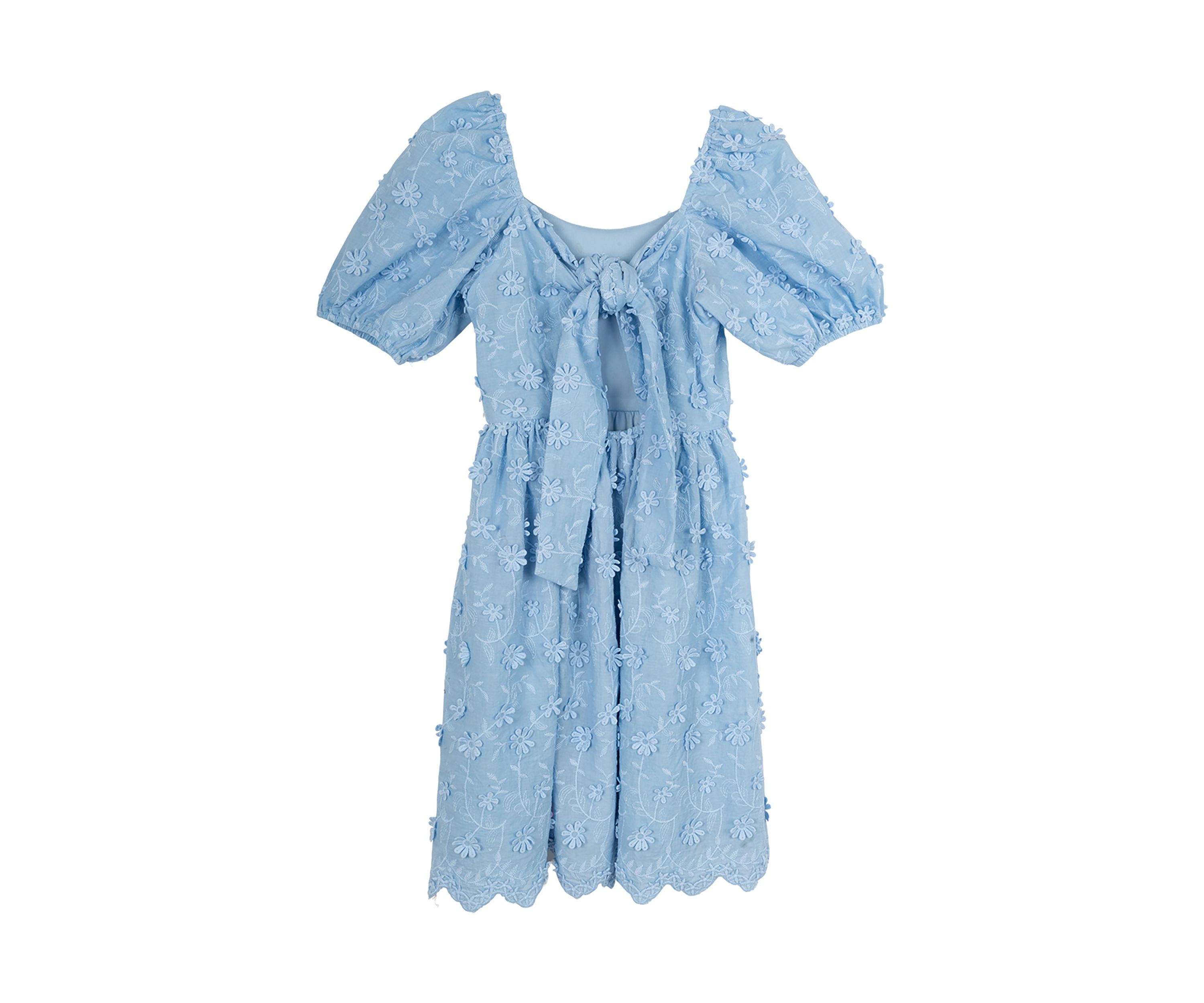 Girls 7-16 Puff Sleeve Dress