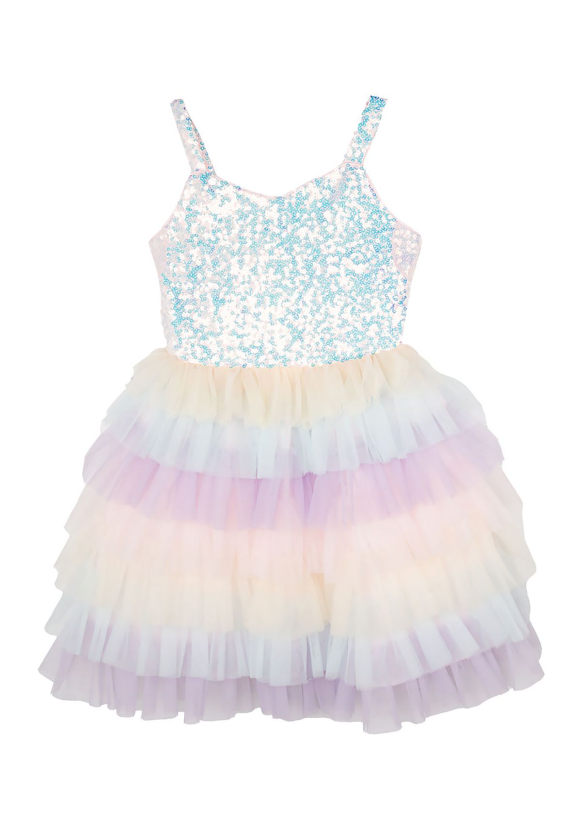 Girls 7-16 Rainbow Sequin Dress