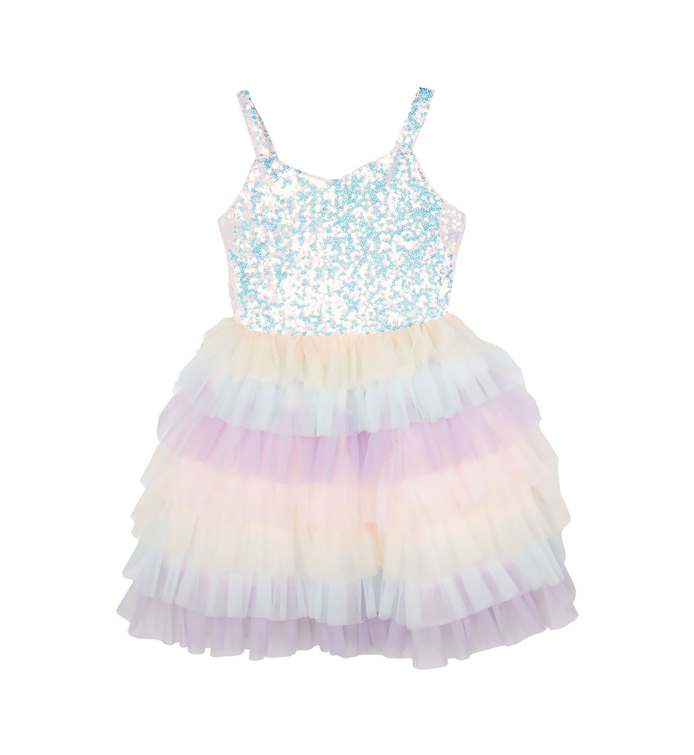 Girls 7-16 Rainbow Sequin Dress