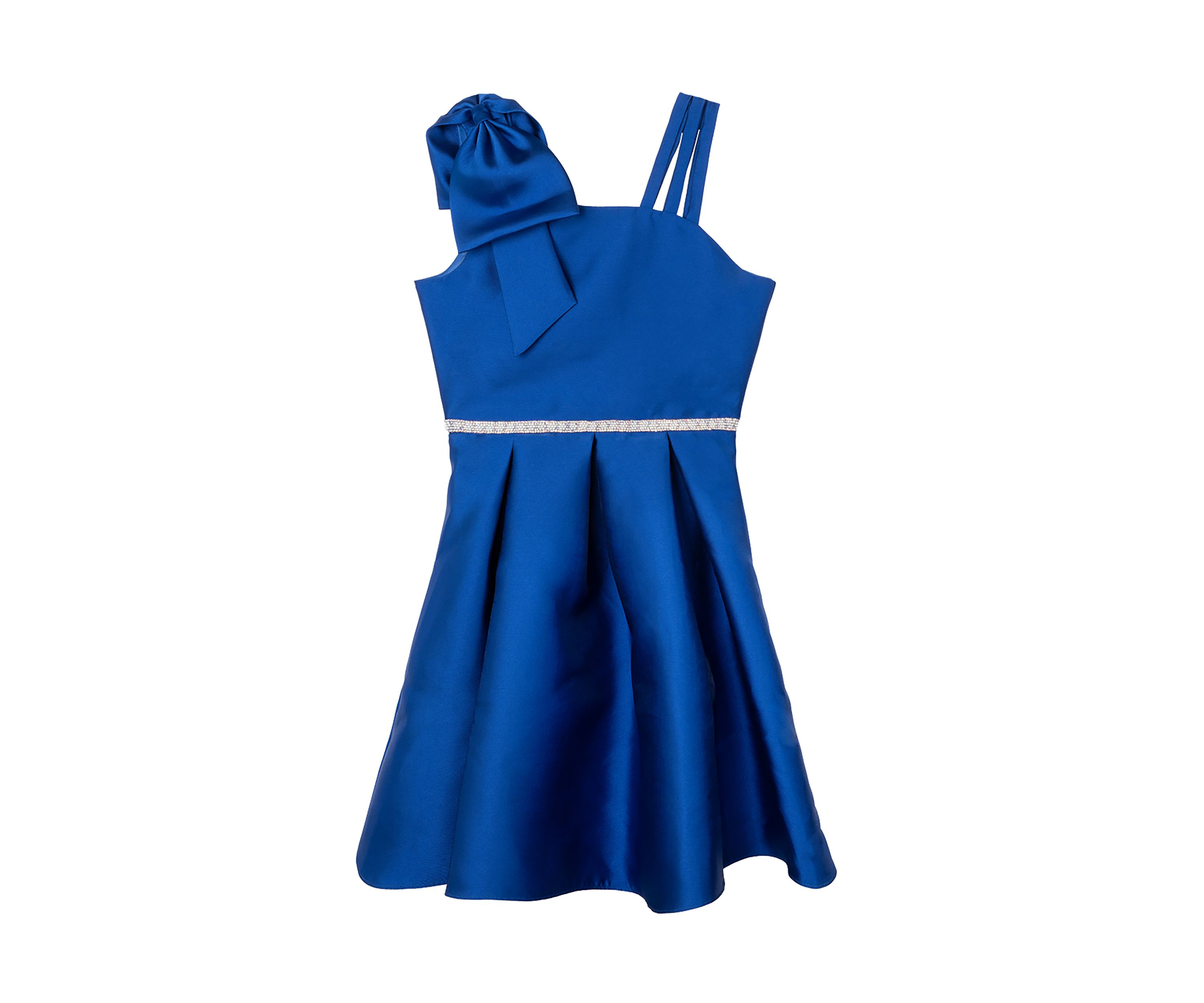 Girls 7-16 Bow Shoulder Mikado Dress