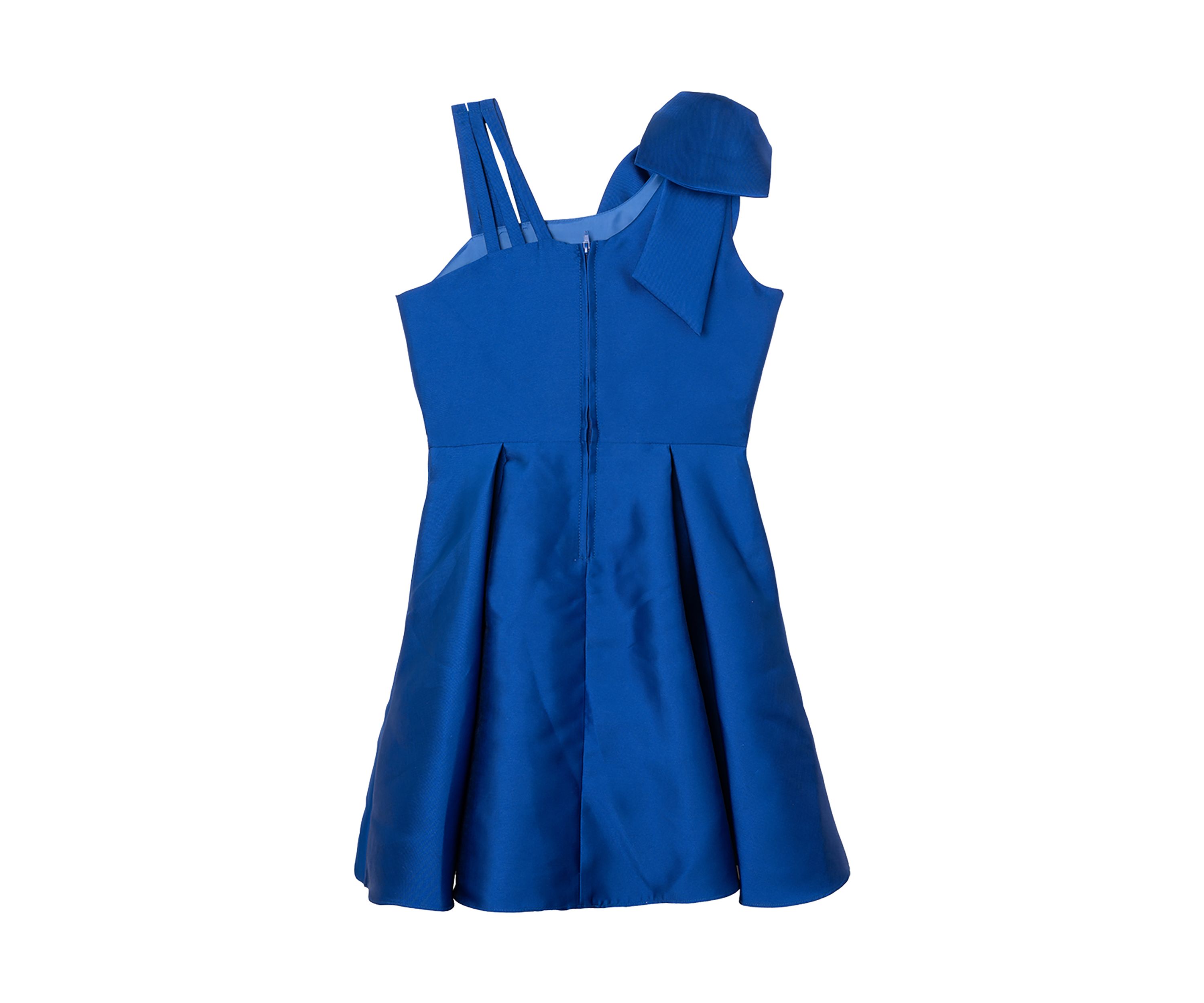 Girls 7-16 Bow Shoulder Mikado Dress