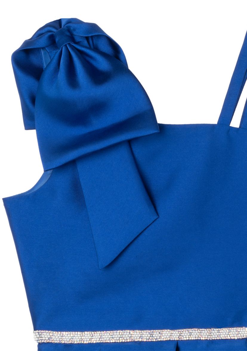 Girls 7-16 Bow Shoulder Mikado Dress