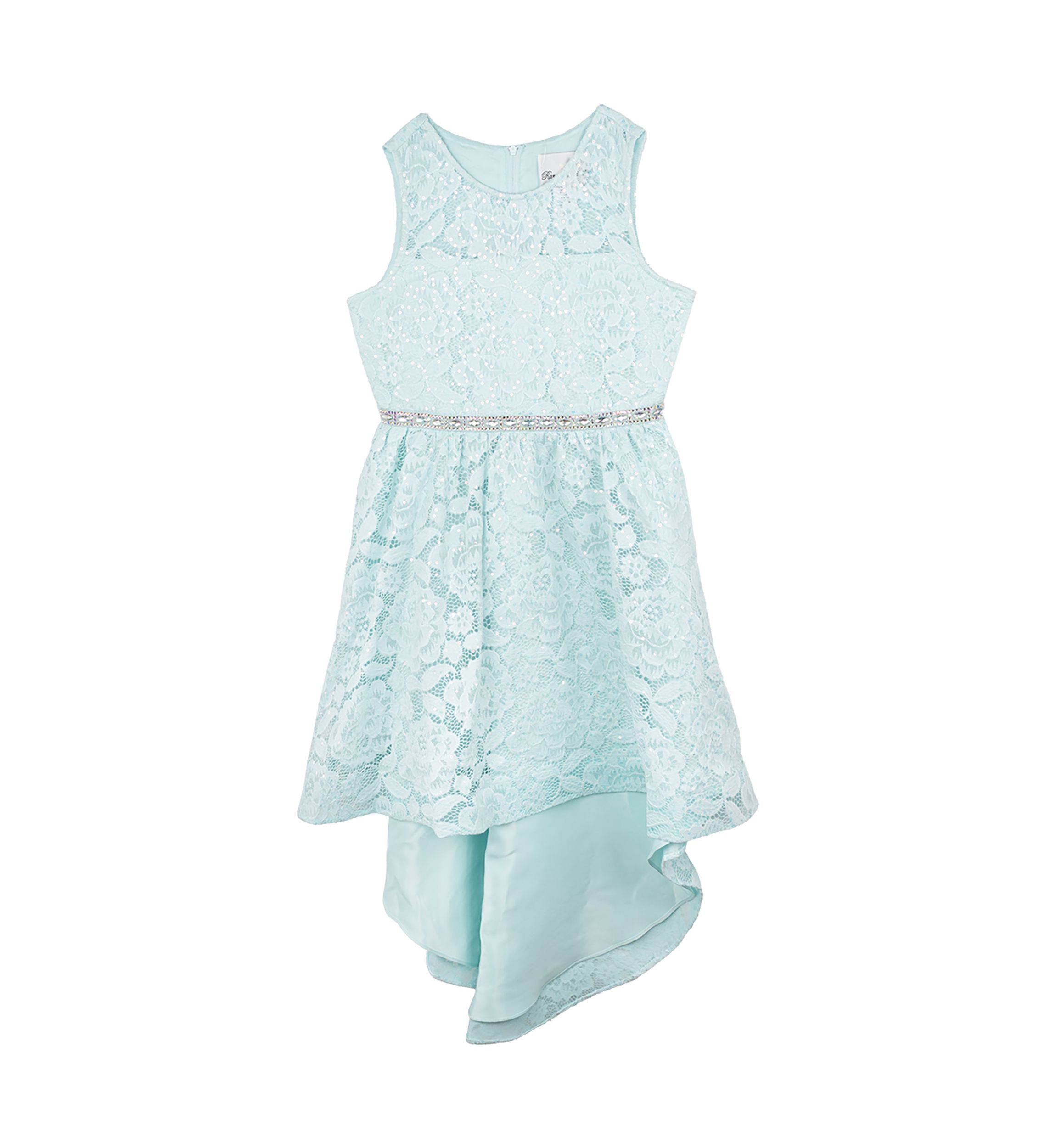 Girls 7-16 Lace High Low Dress