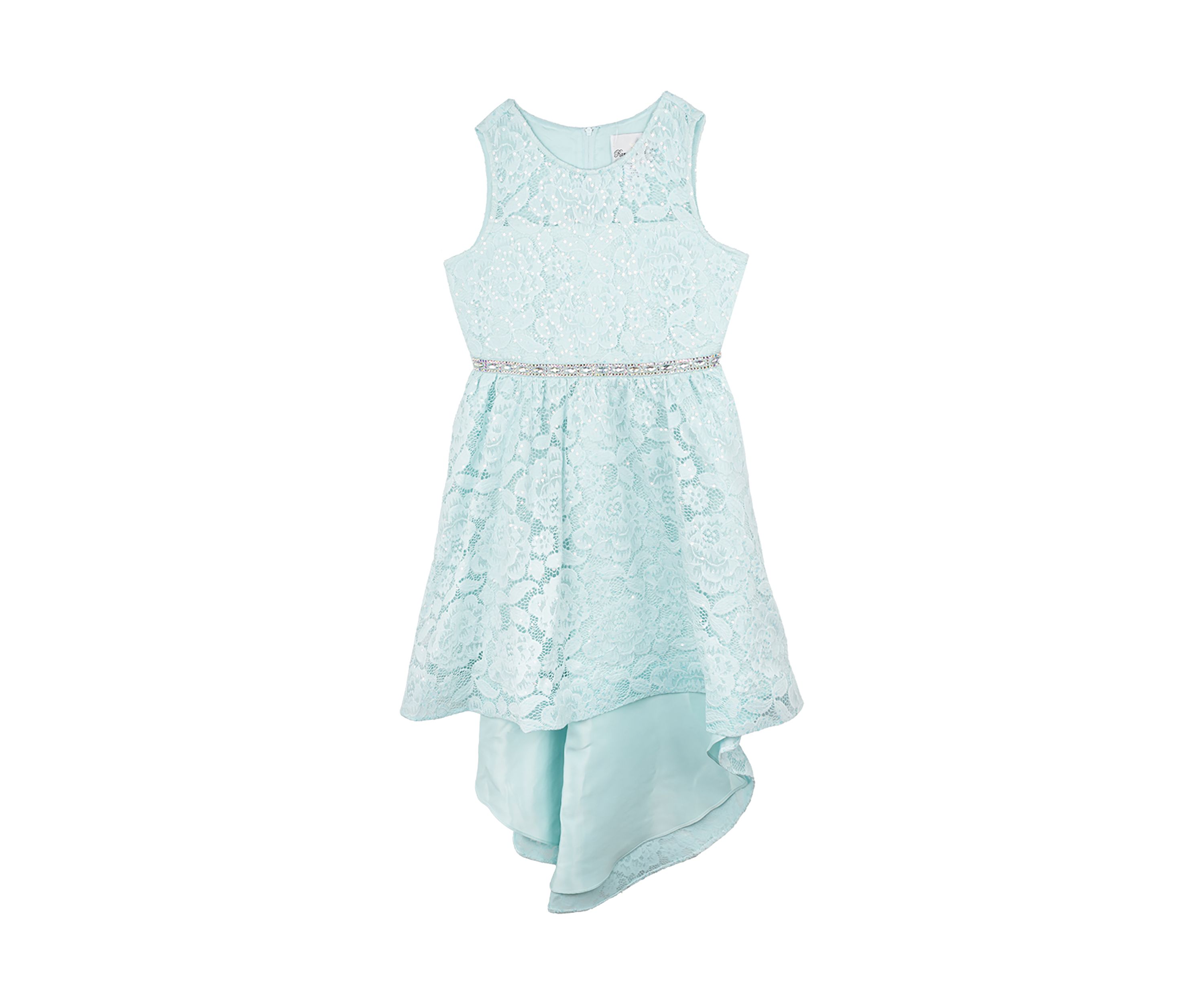 Girls 7-16 Lace High Low Dress