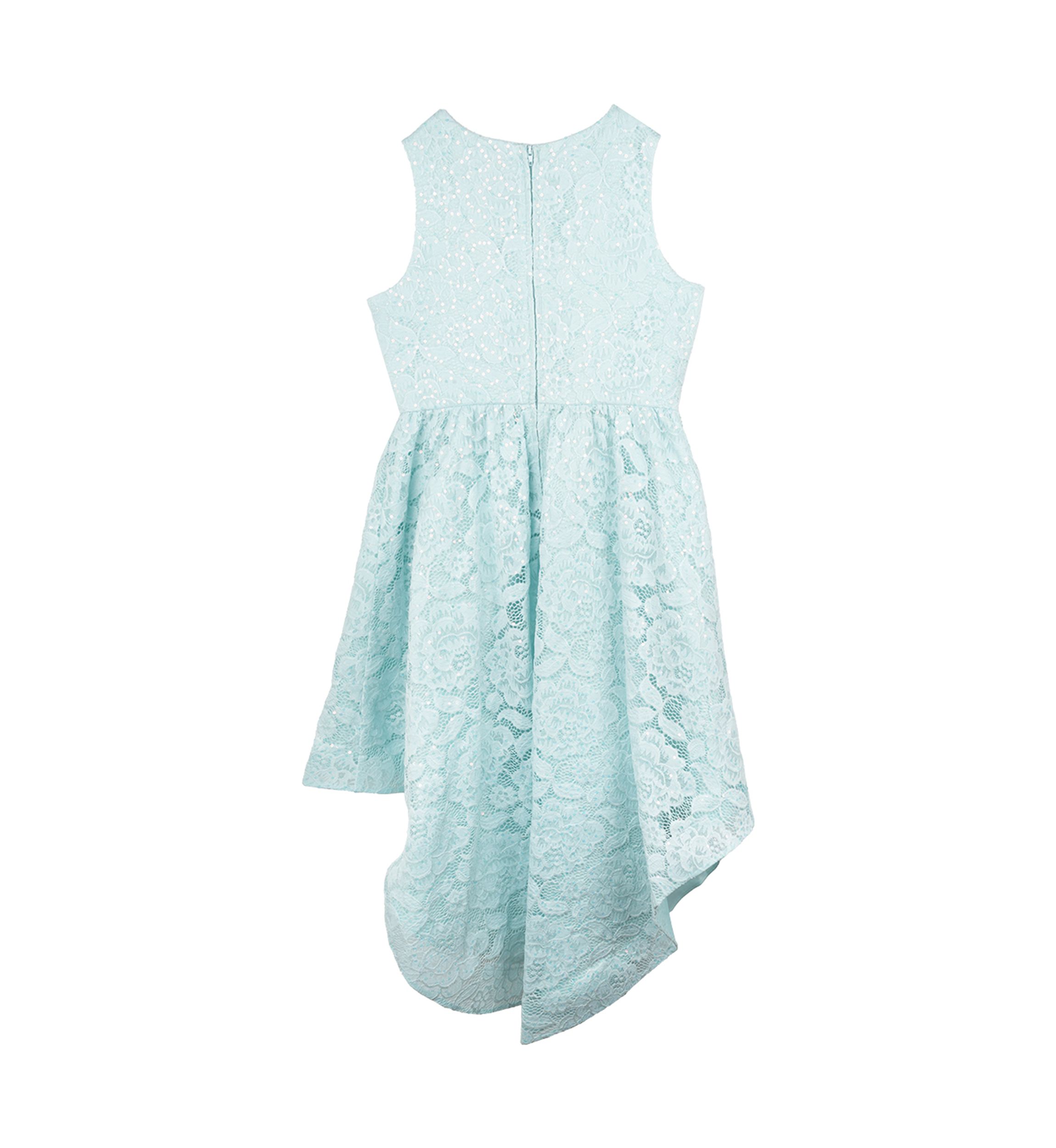 Girls 7-16 Lace High Low Dress