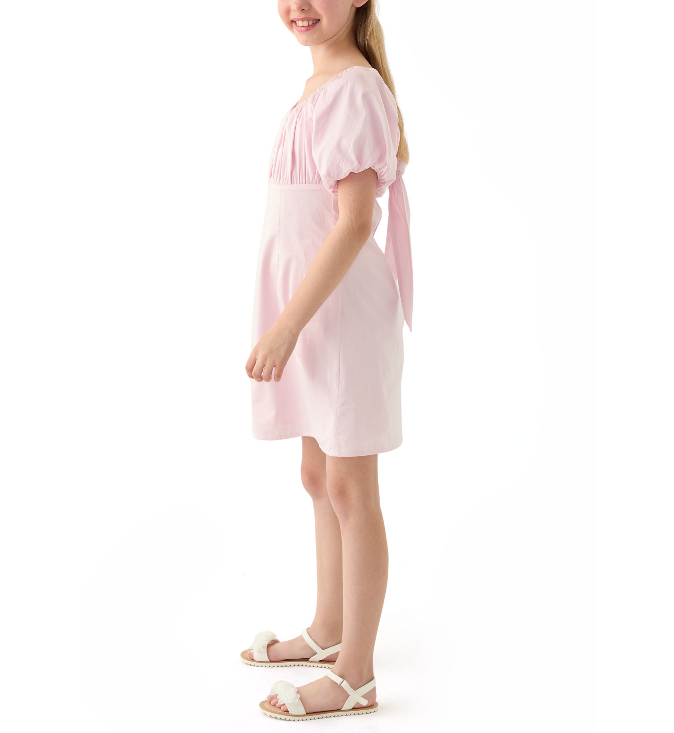Girls 7-16 Bow Back Dress