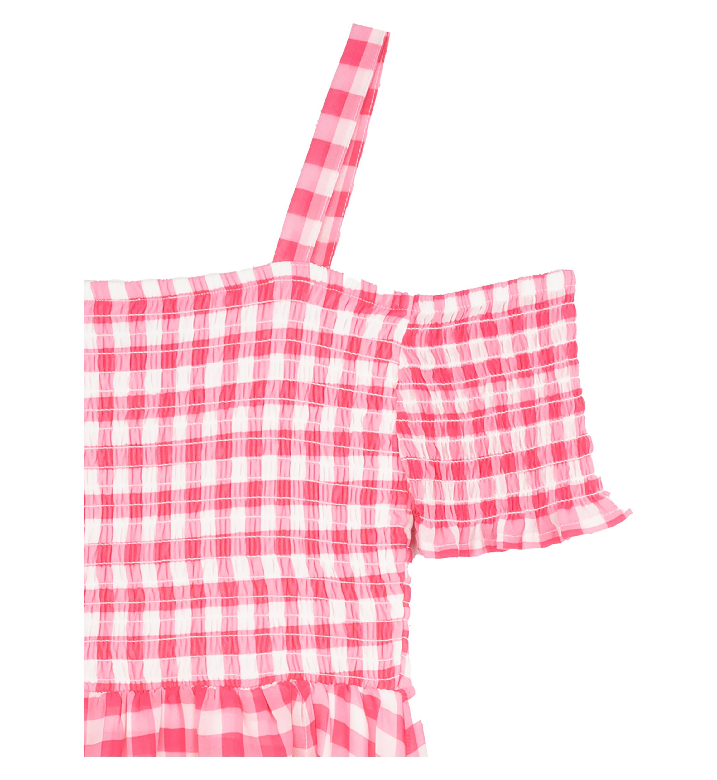 Girls 7-16 Gingham Printed High Low Chiffon Maxi Dress