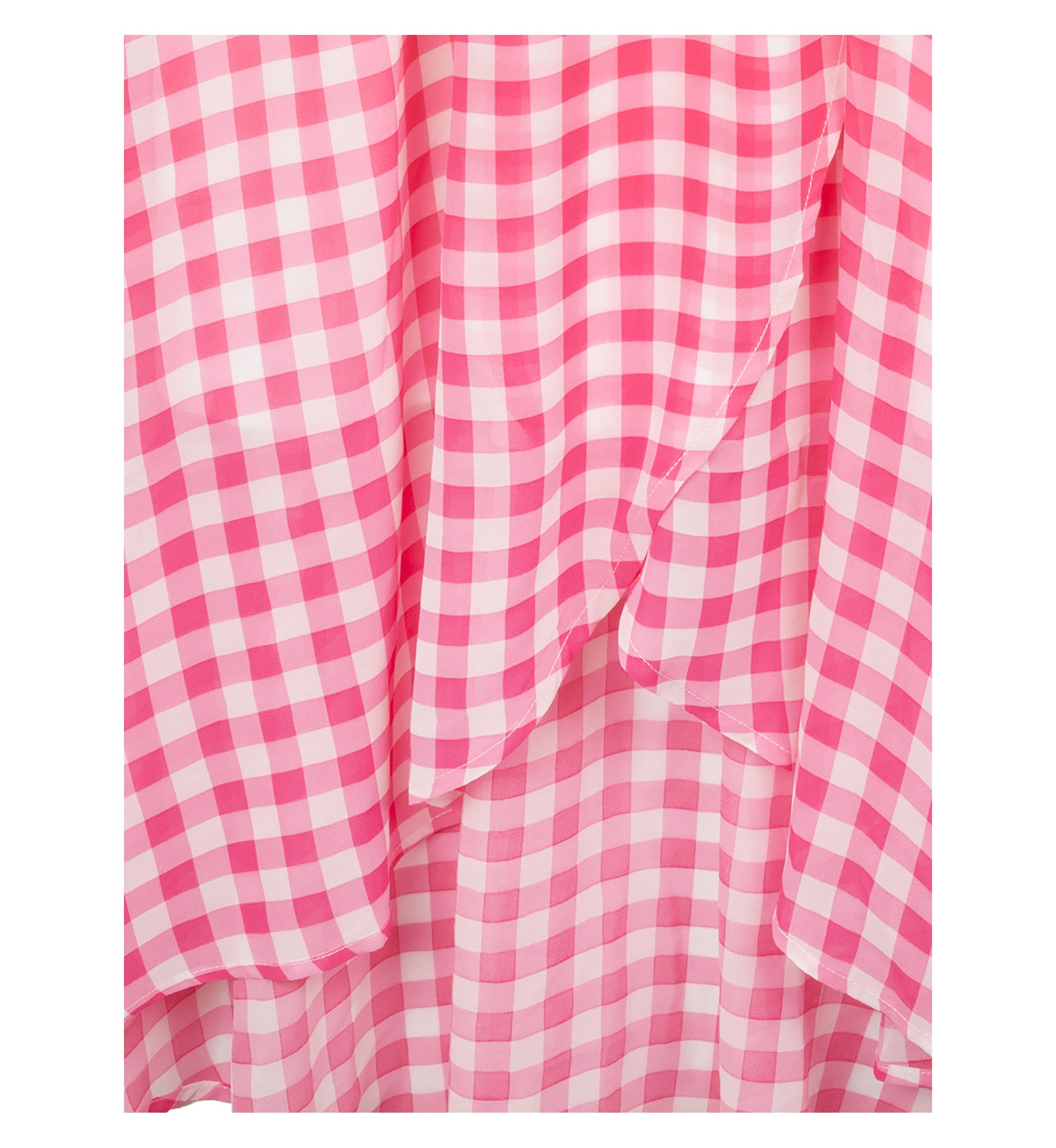 Girls 7-16 Gingham Printed High Low Chiffon Maxi Dress