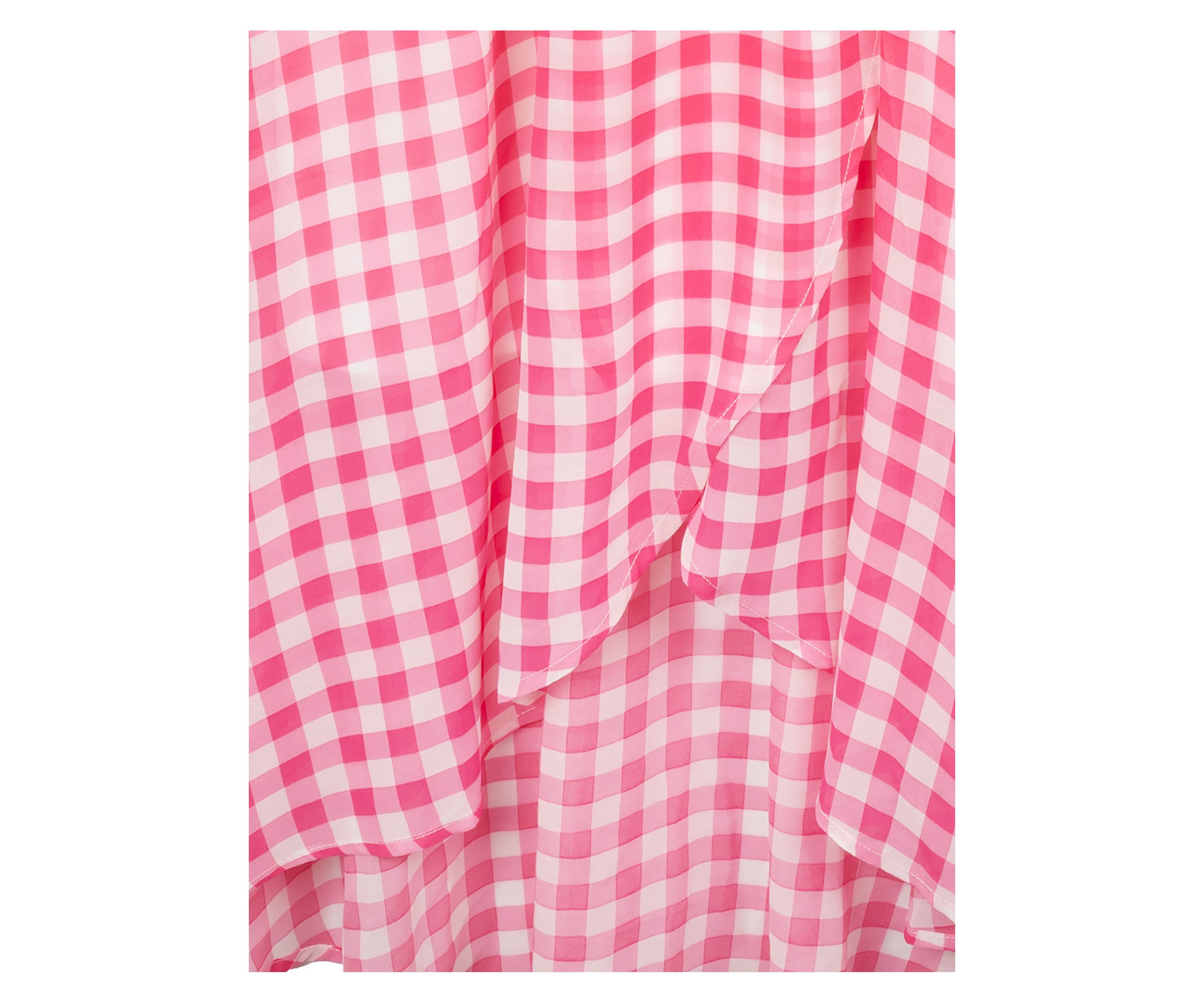 Girls 7-16 Gingham Printed High Low Chiffon Maxi Dress